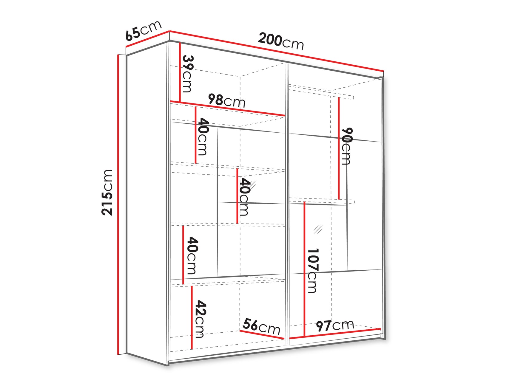 Garderobeskab Honolulu 255 4241088