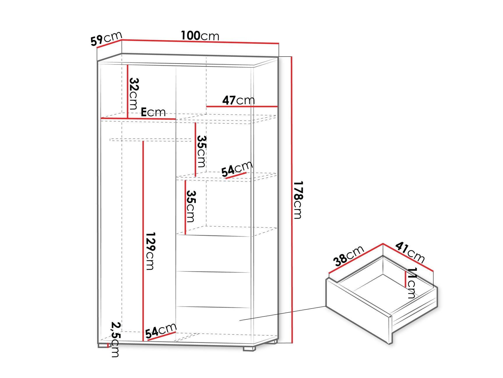 Garderobeskab Comfivo Fersoe 112 4241732