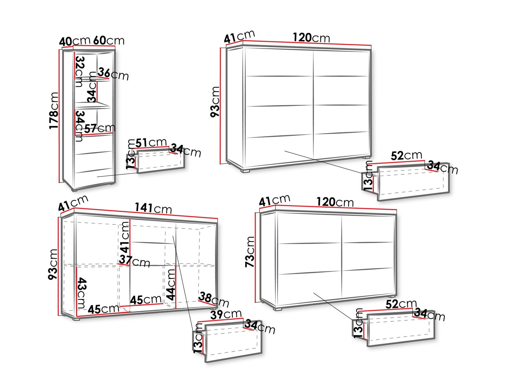 Stuemøbler-sæt Comfivo Fersoe 108 4241815