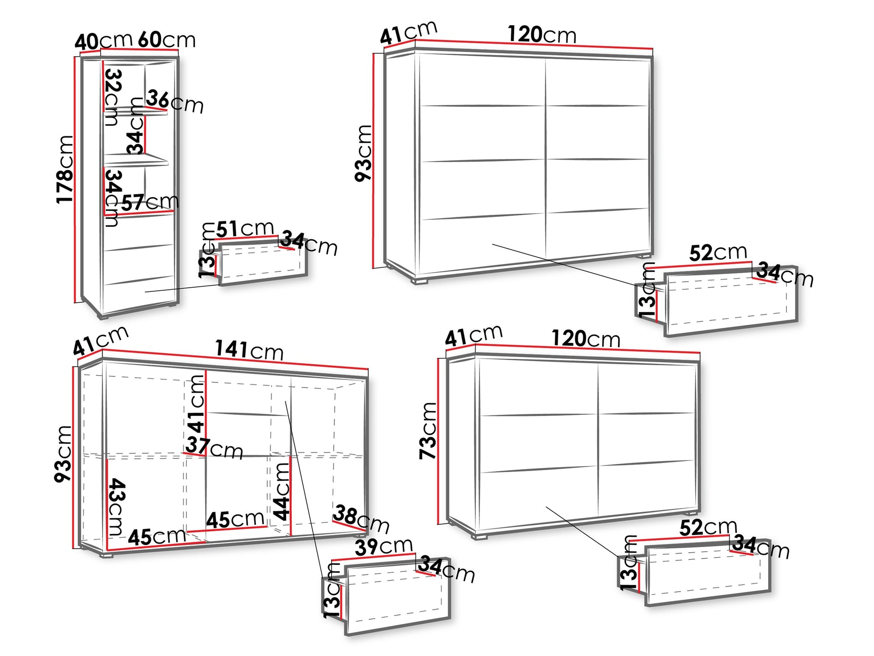 Stuemøbler-sæt Comfivo Fersoe 108 4241816