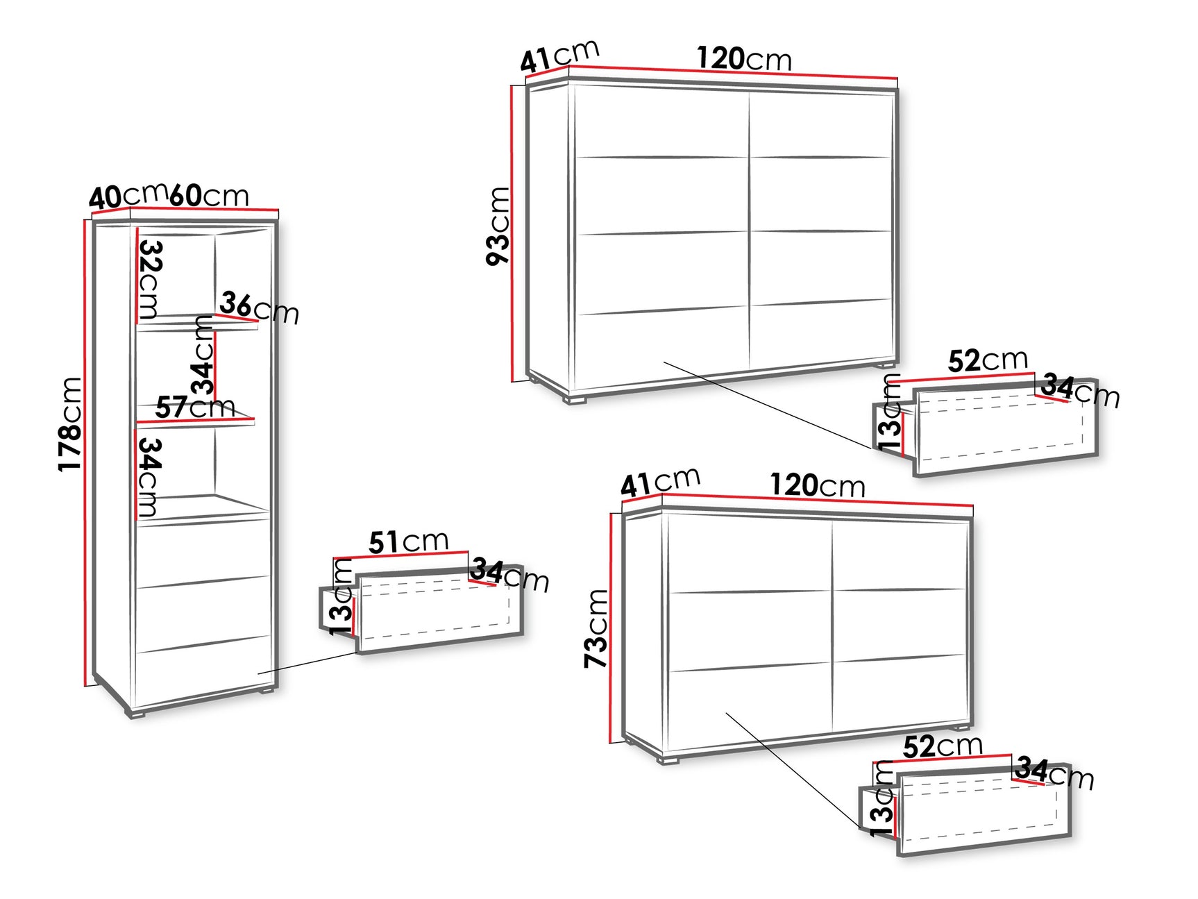 Stuemøbler-sæt Comfivo Fersoe 107 4241848