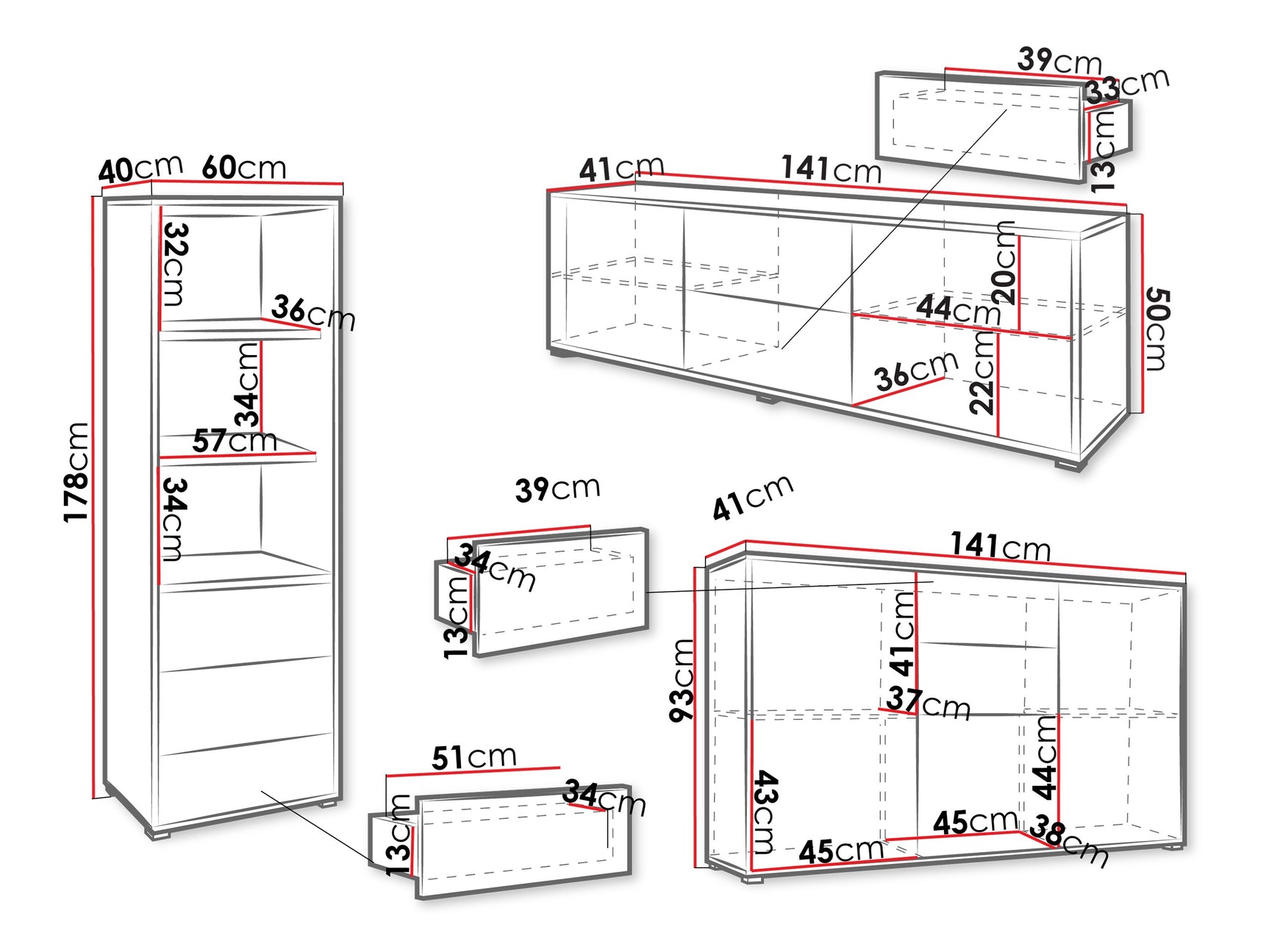 Stuemøbler-sæt Comfivo Fersoe 110 4241856