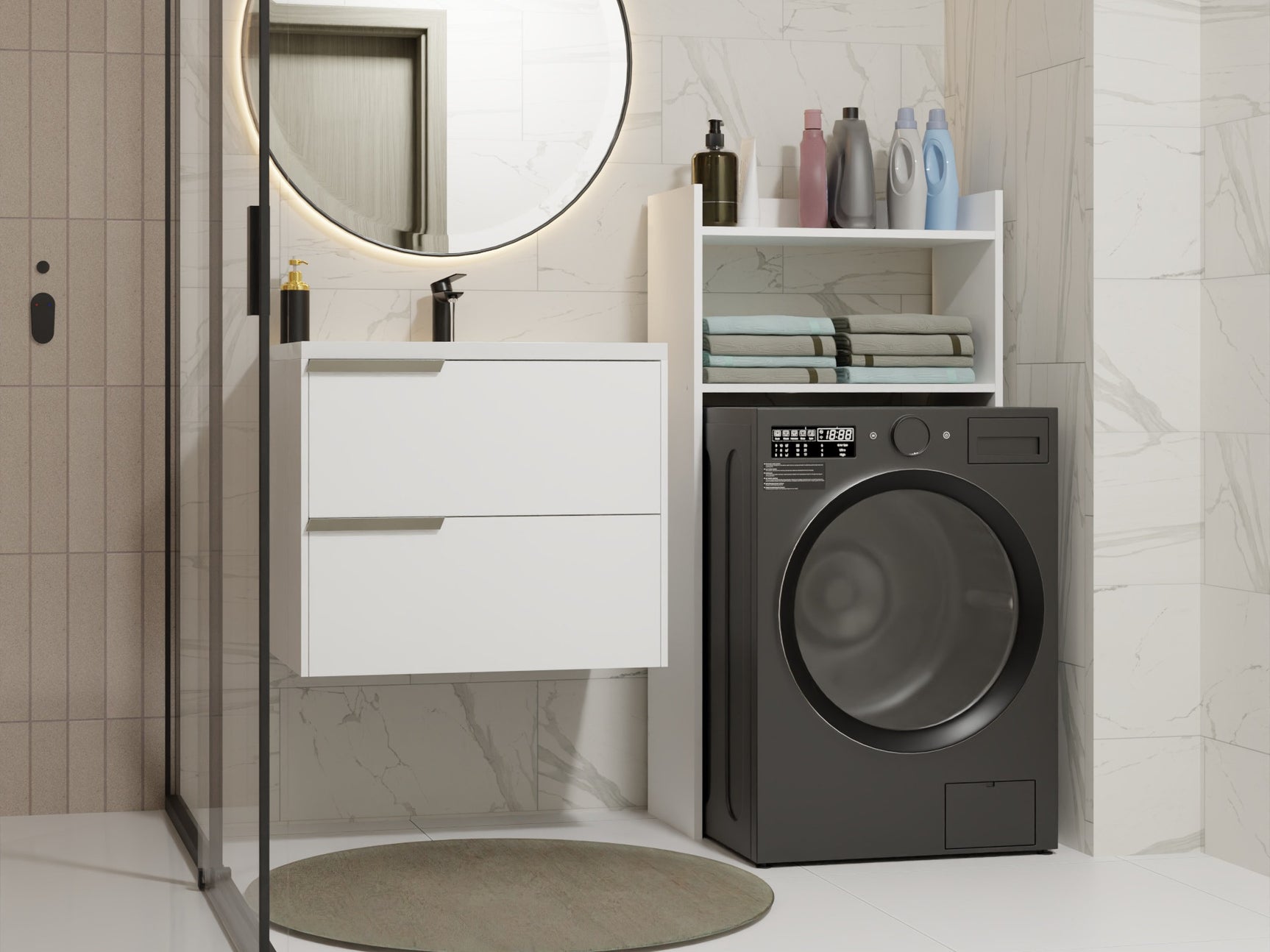 Reol til badeværelse Mandeville 332