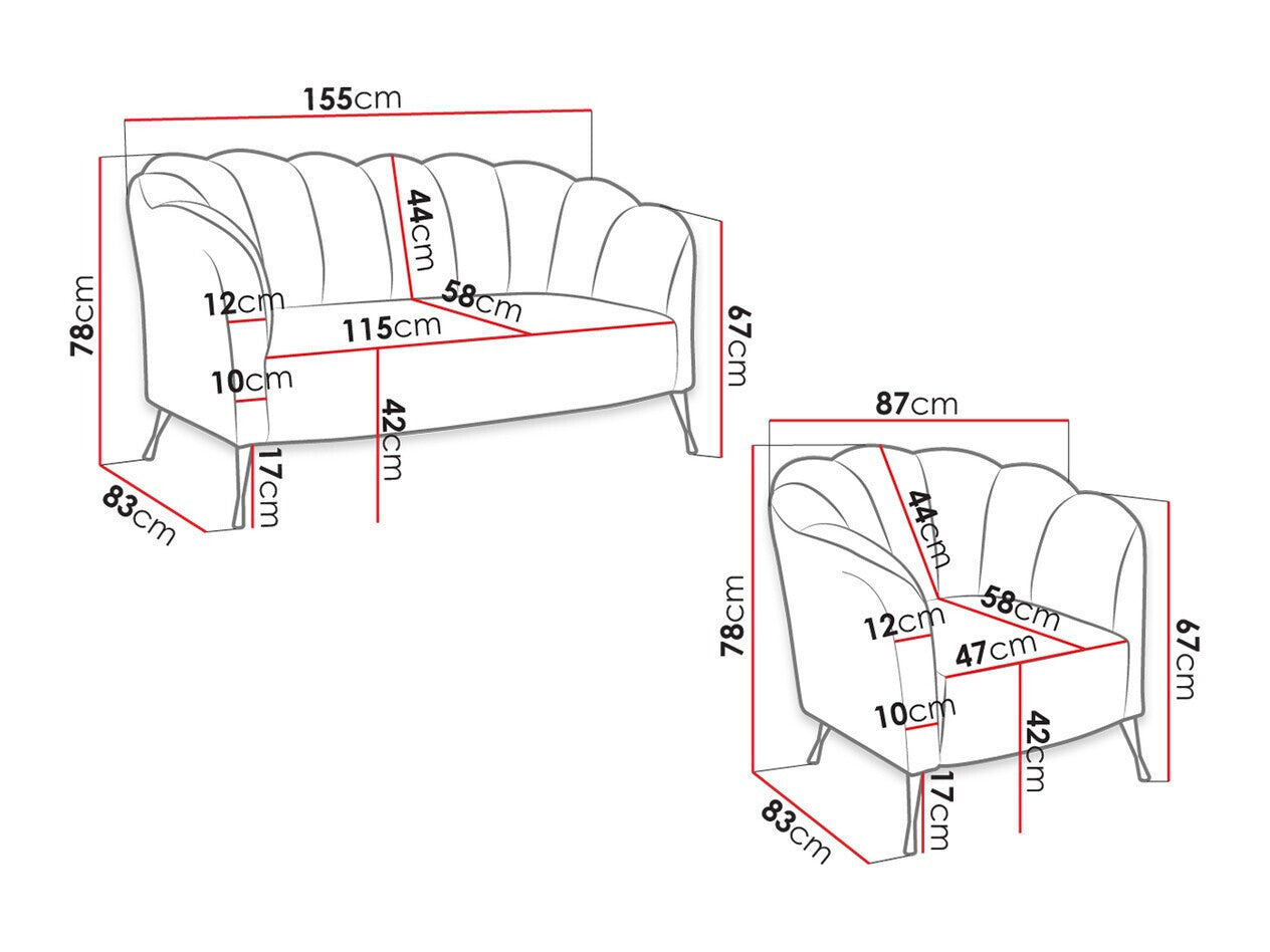 Polstret møbelsæt Providence 152 4243621