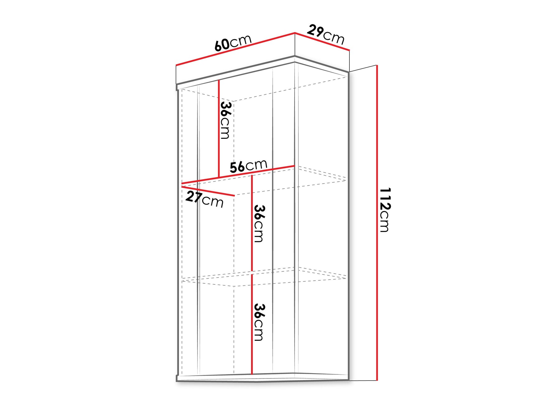 Vægskab Tornola 103