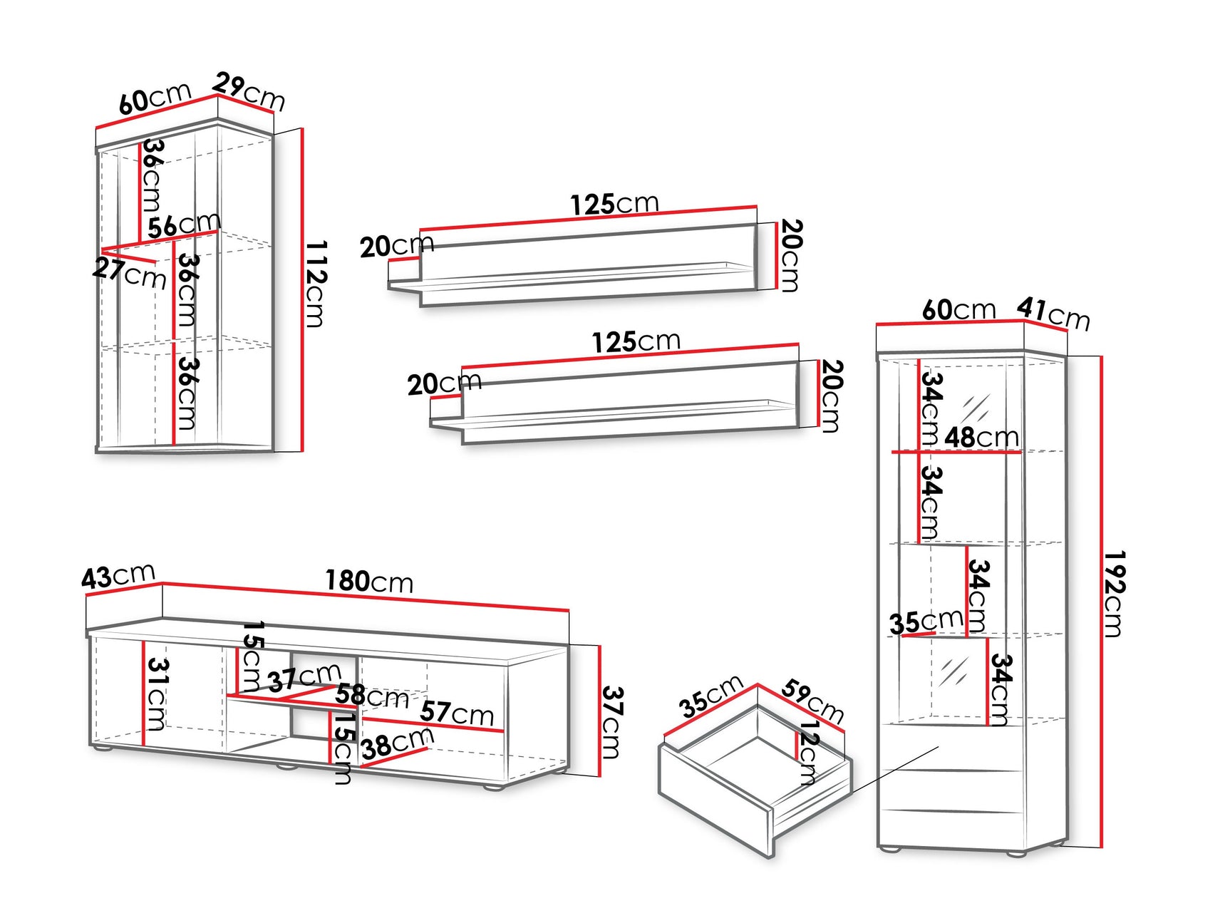 Stuemøbler-sæt Tornola 114