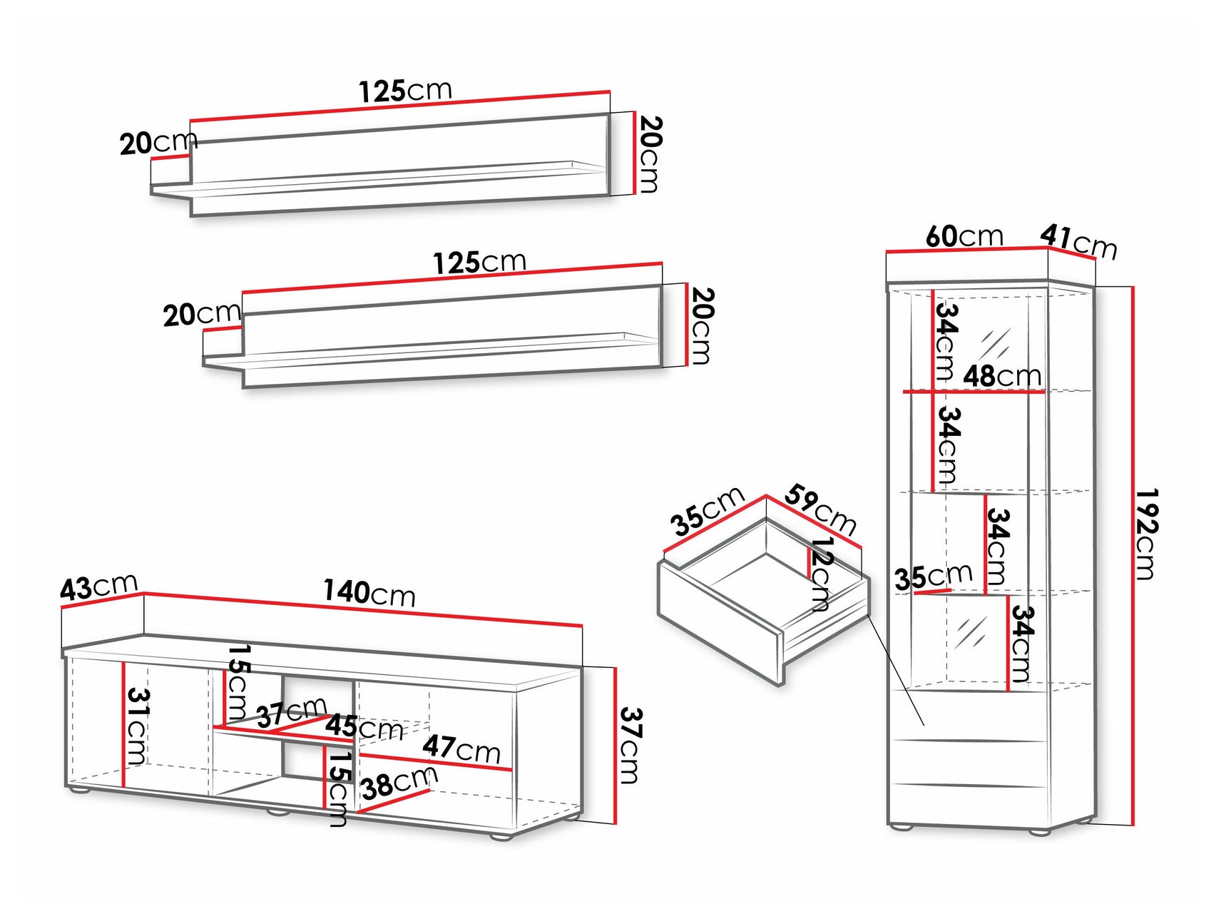 Stuemøbler-sæt Tornola 110 4248512