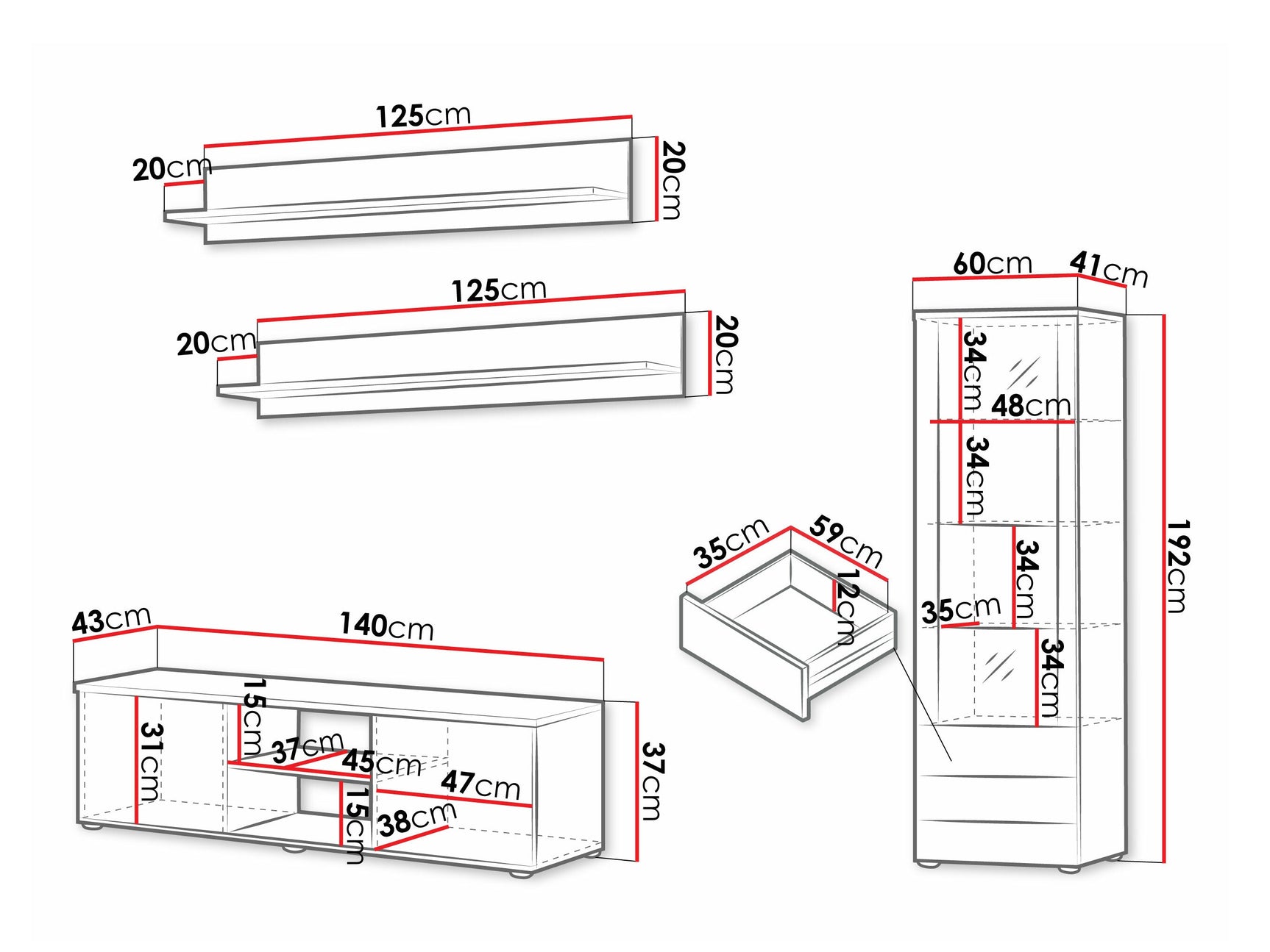 Stuemøbler-sæt Tornola 110 4248513