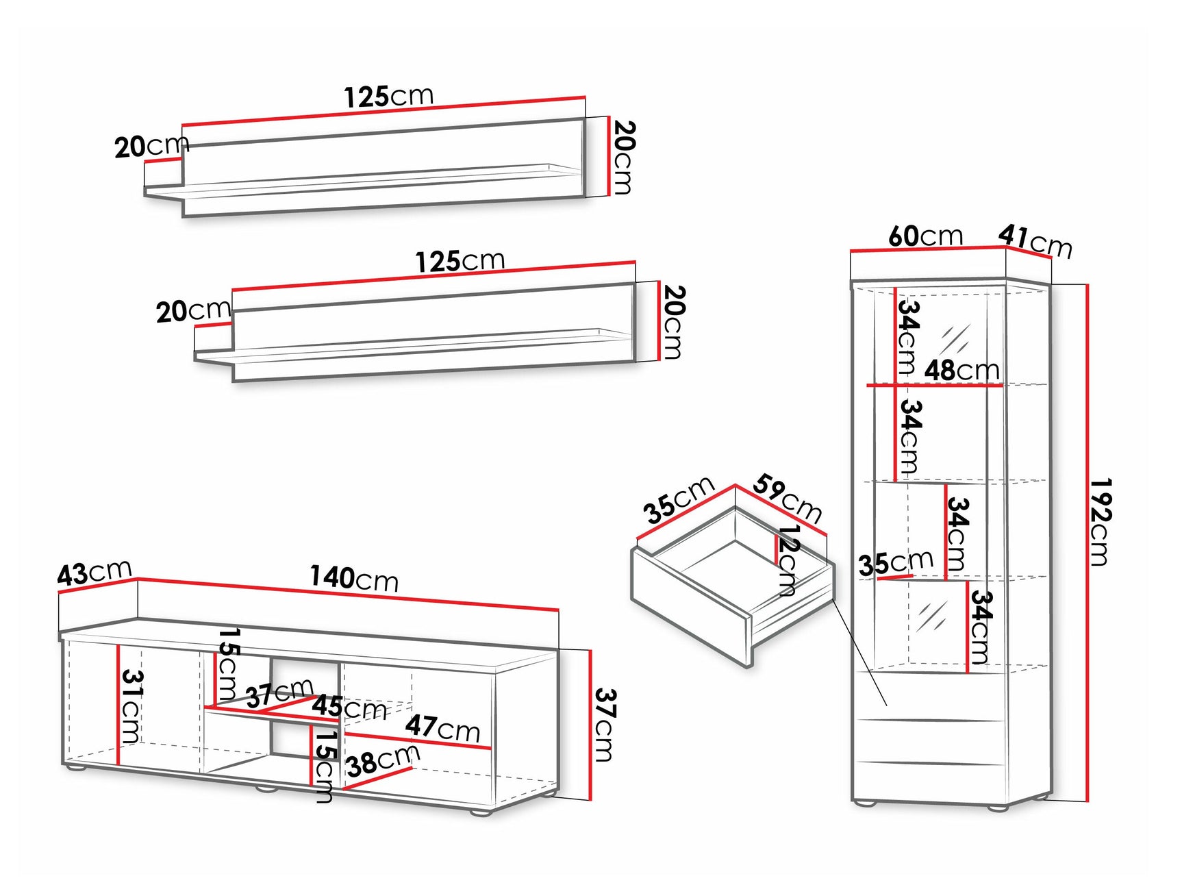Stuemøbler-sæt Tornola 110 4248515