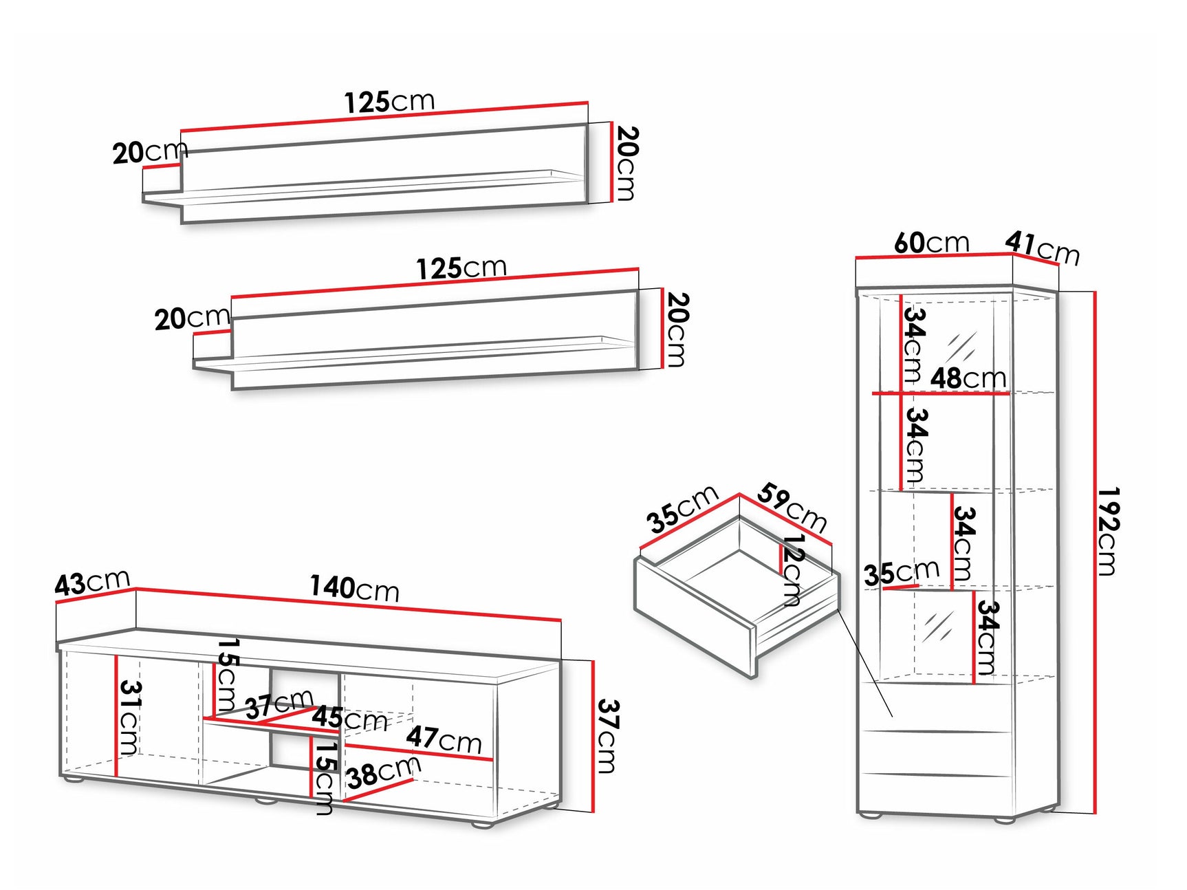 Stuemøbler-sæt Tornola 110 4248516