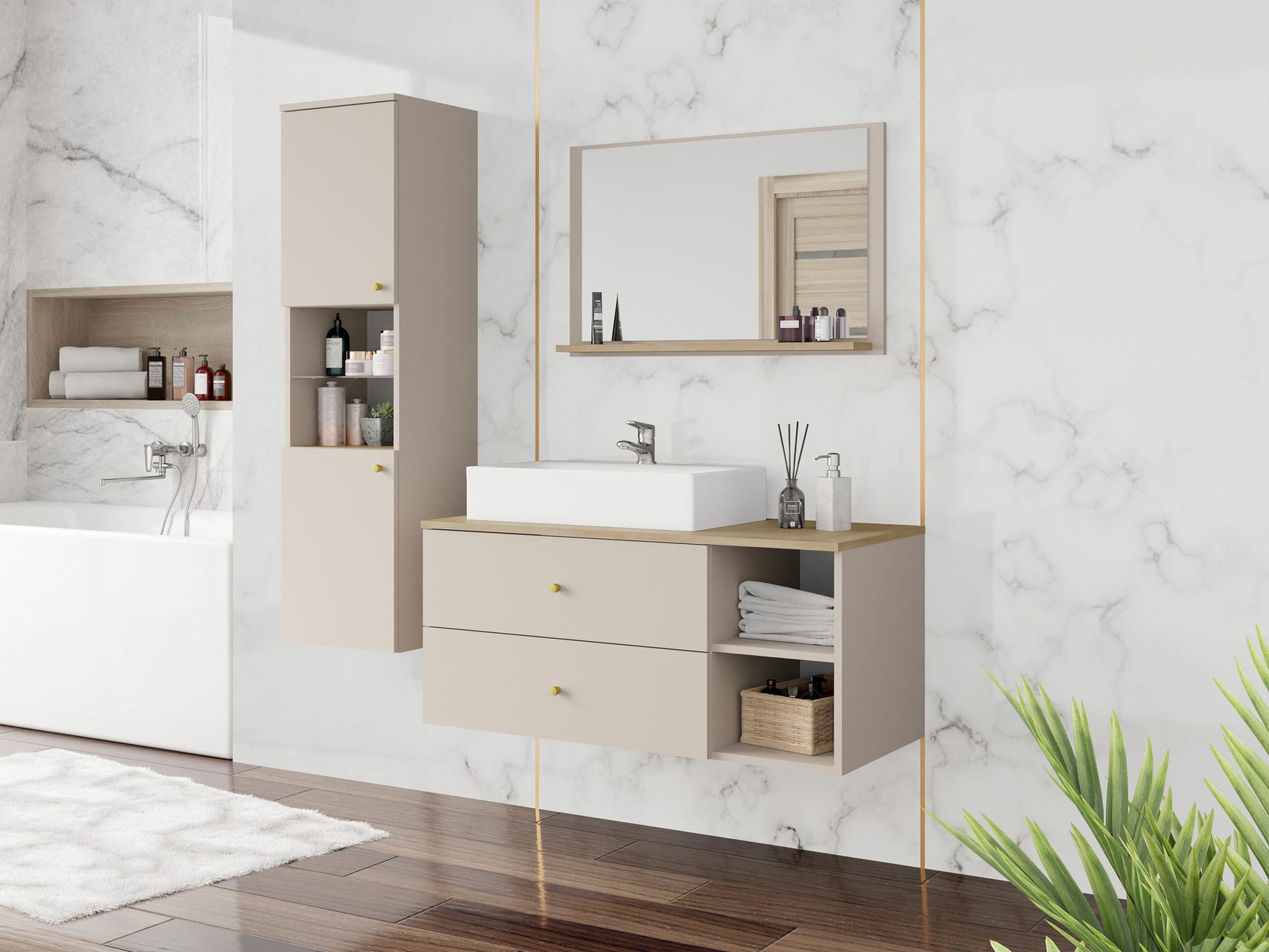 Badeværelses-sæt Ophruvi 101 4255147