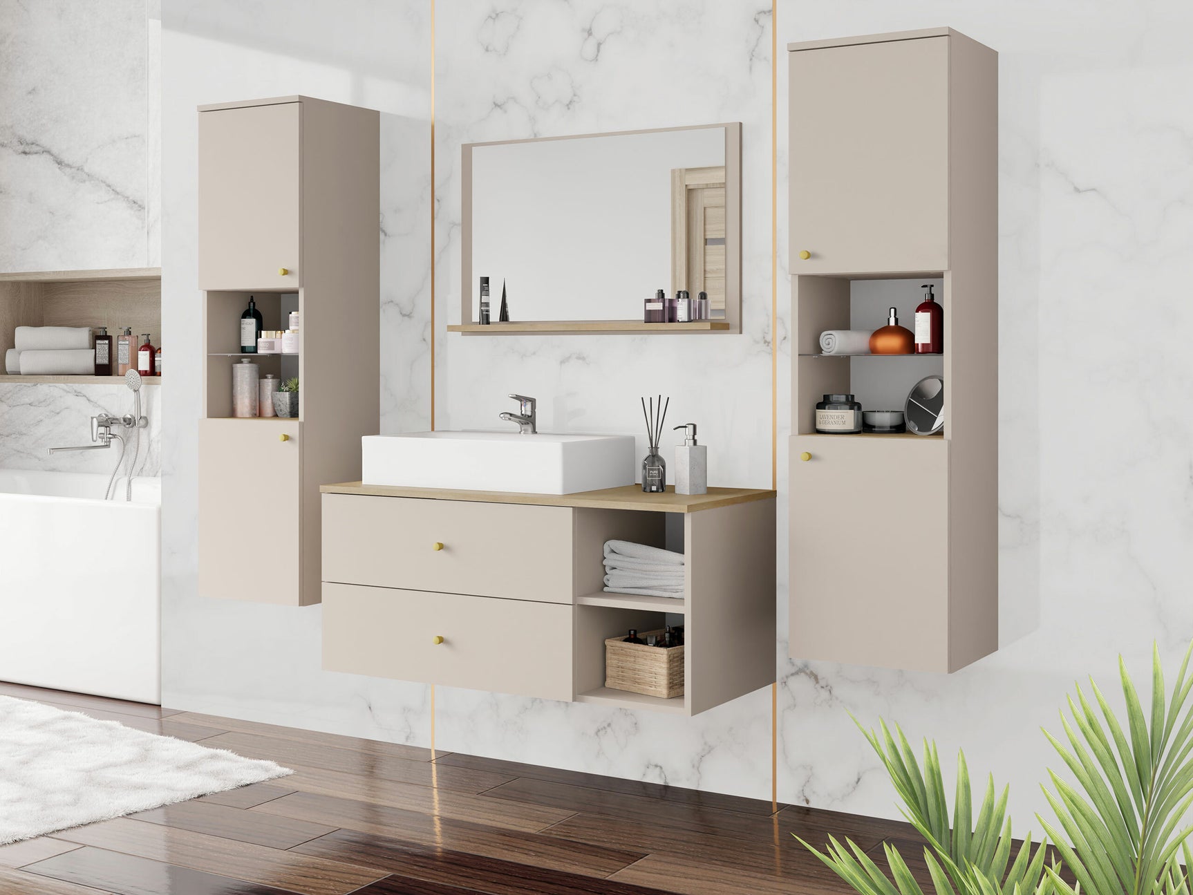 Badeværelses-sæt Ophruvi 102 4255162