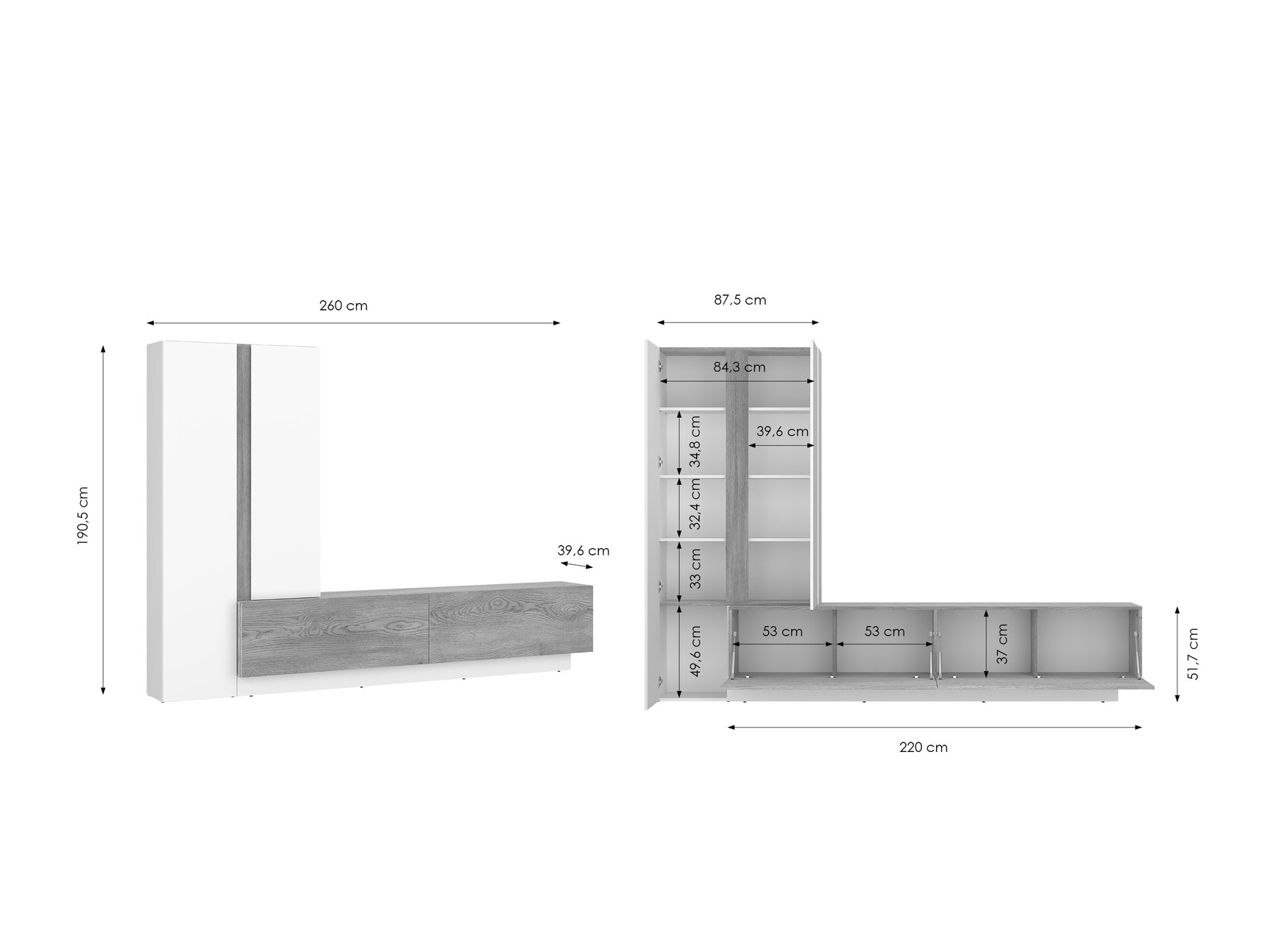Stuemøbler-sæt Ontario 164