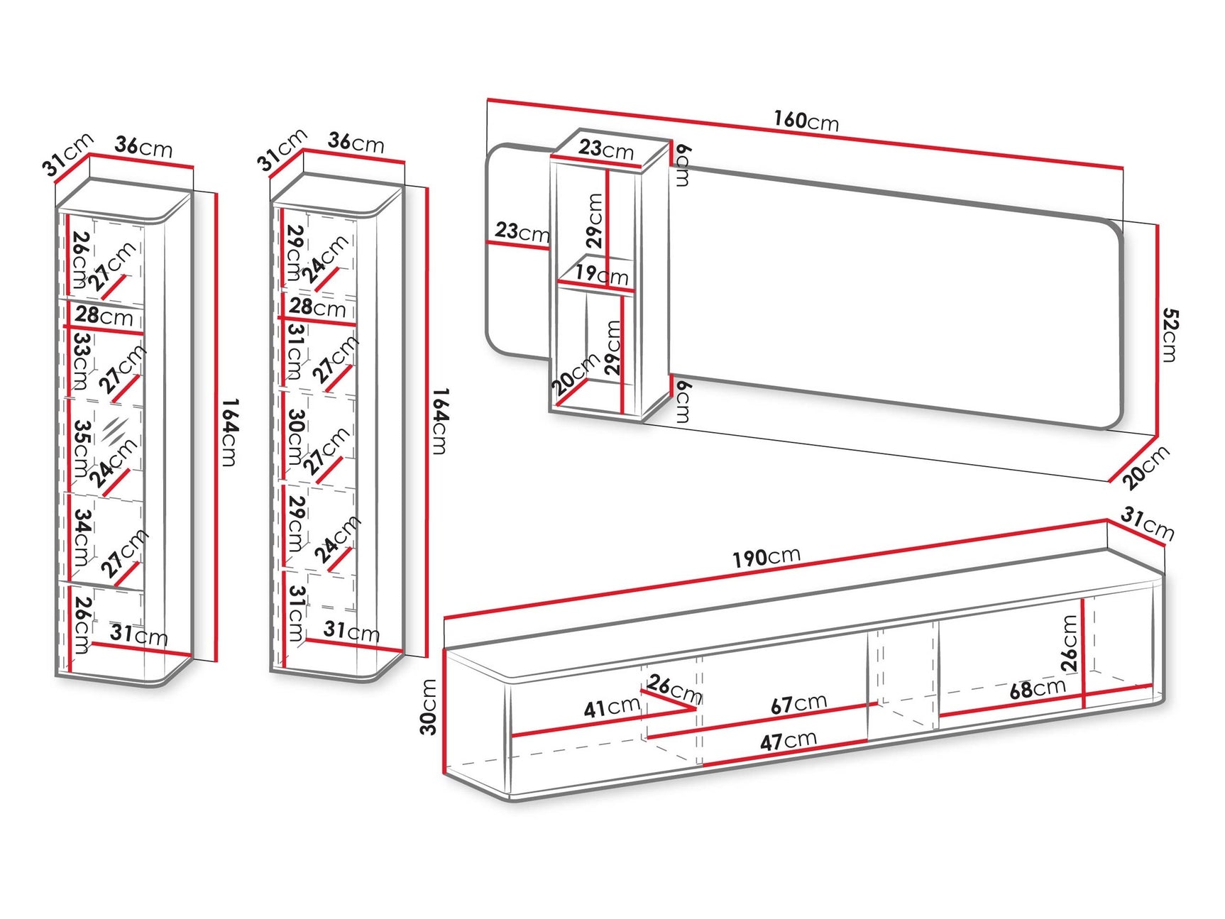 Stuemøbler-sæt Dormele 105