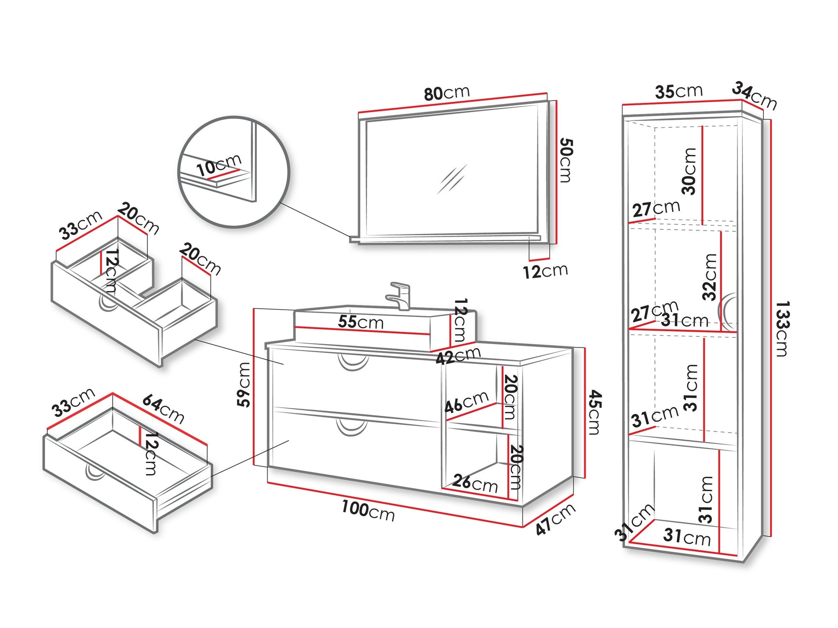 Badeværelses-sæt Providence 196