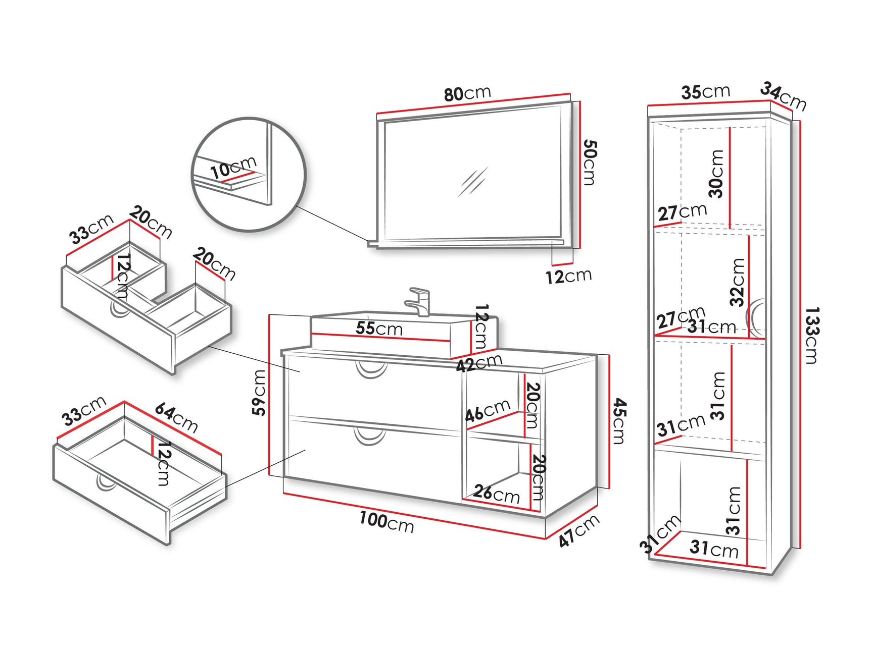Badeværelses-sæt Providence 196