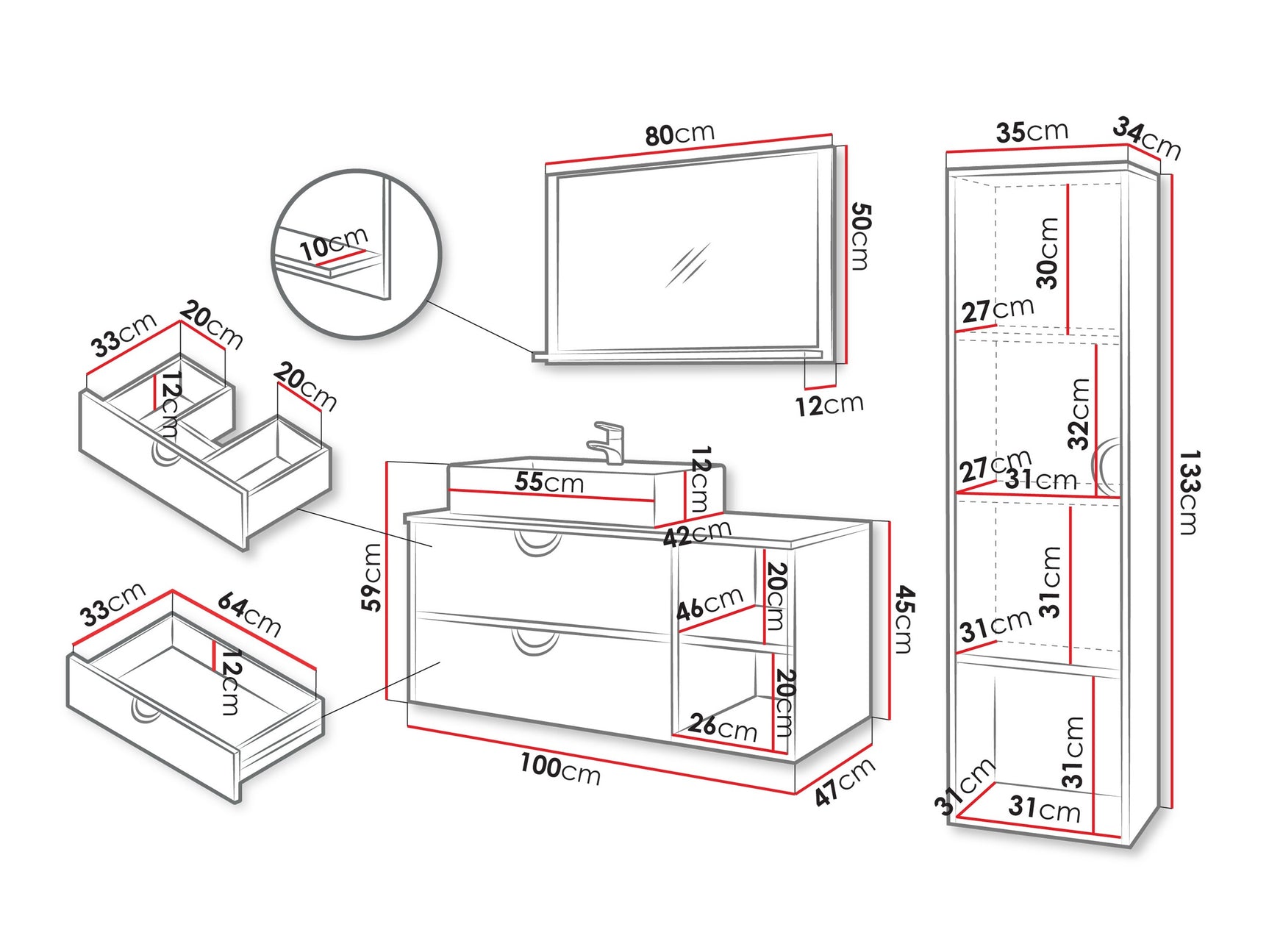 Badeværelses-sæt Providence 196