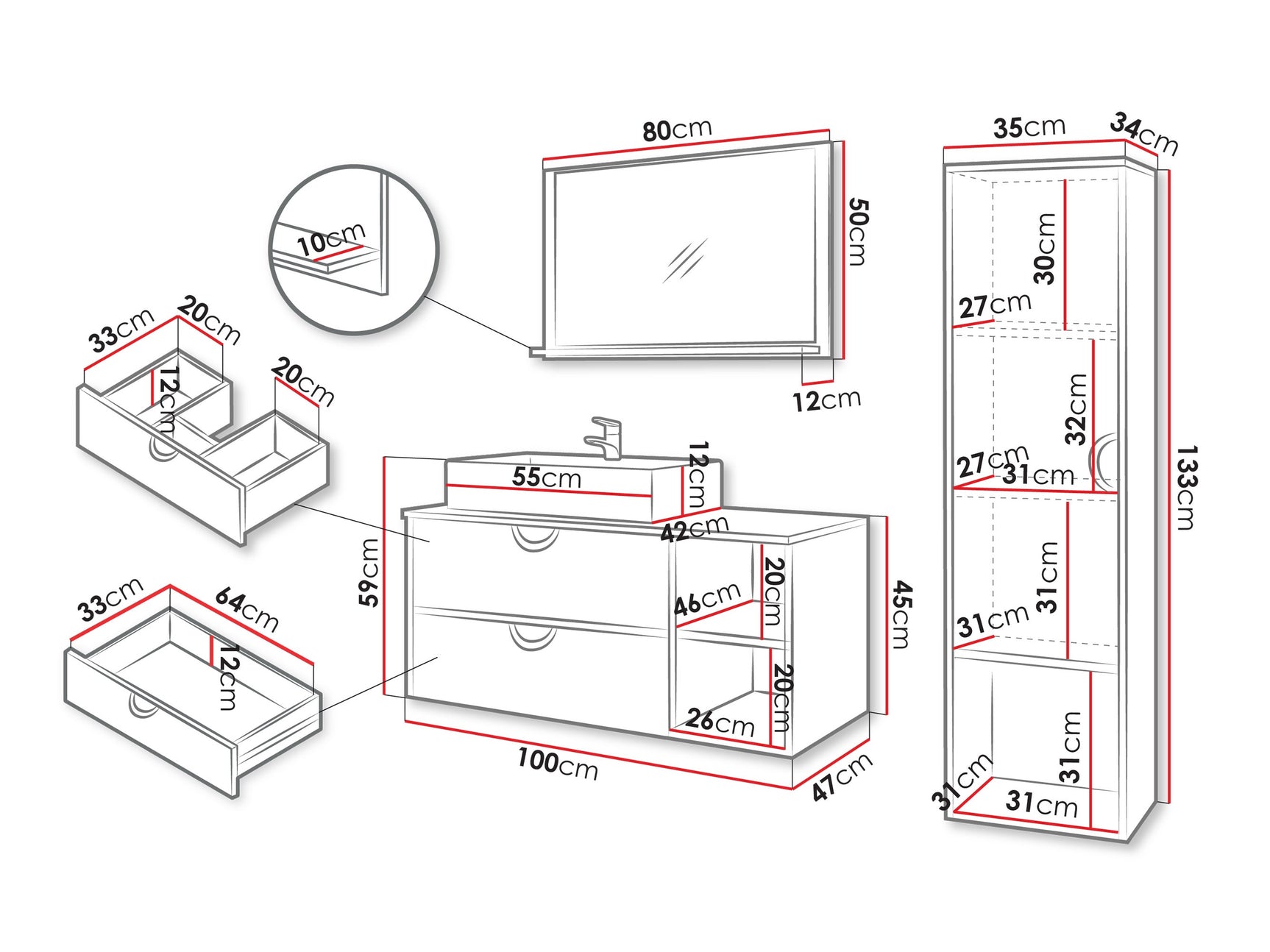 Badeværelses-sæt Providence 196