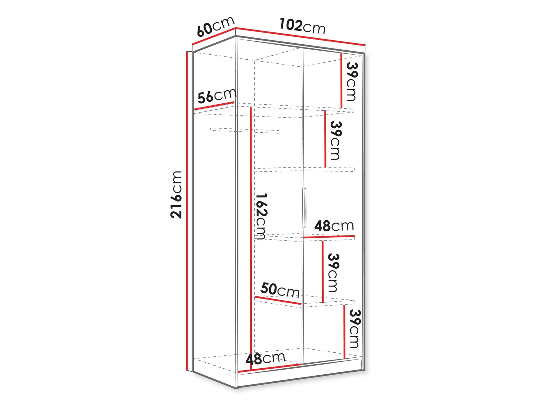 Garderobeskab Comfivo Larmire 122