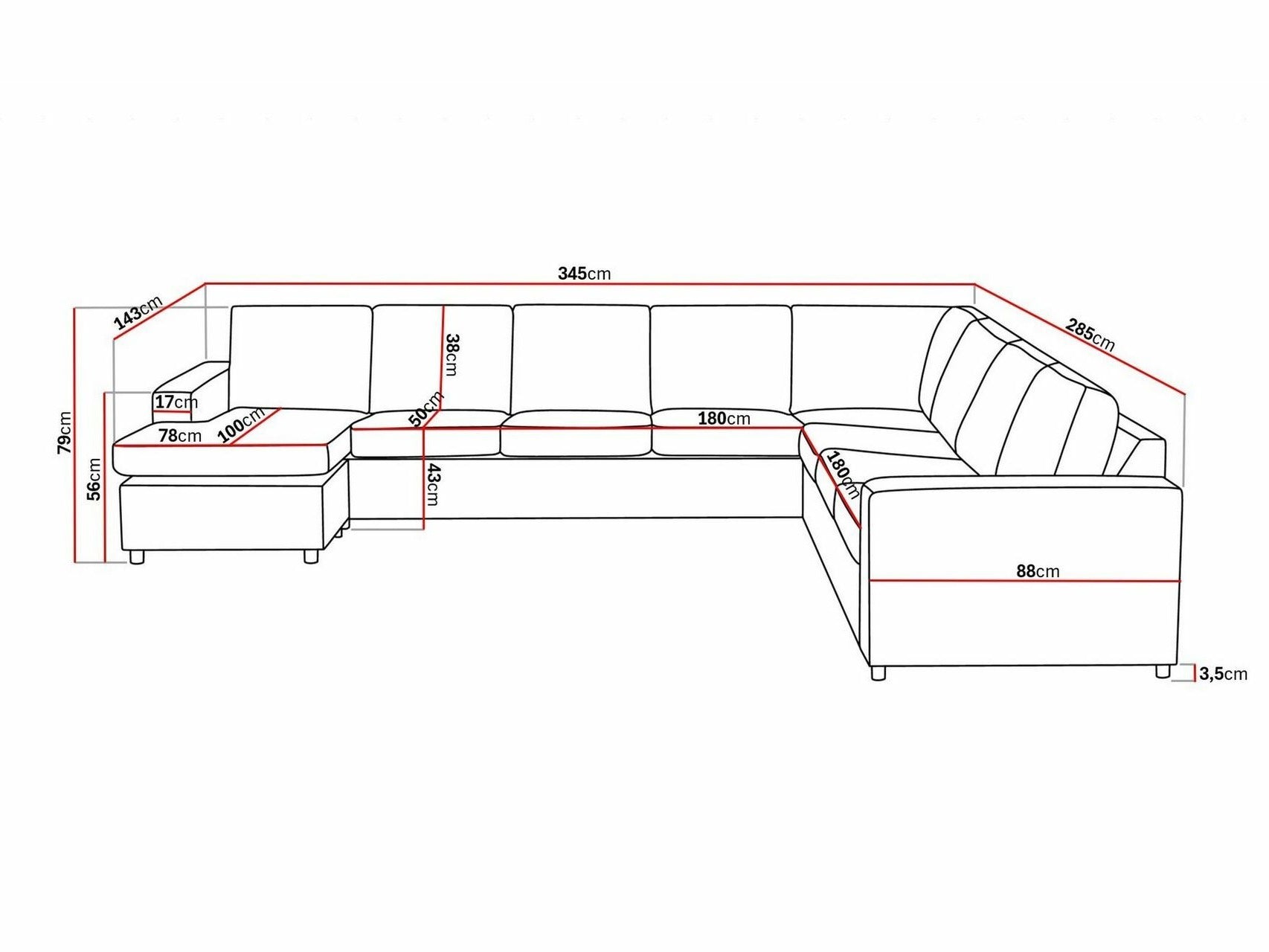 Hjørnesofa Scandinavian Choice Remavio 125 4282756