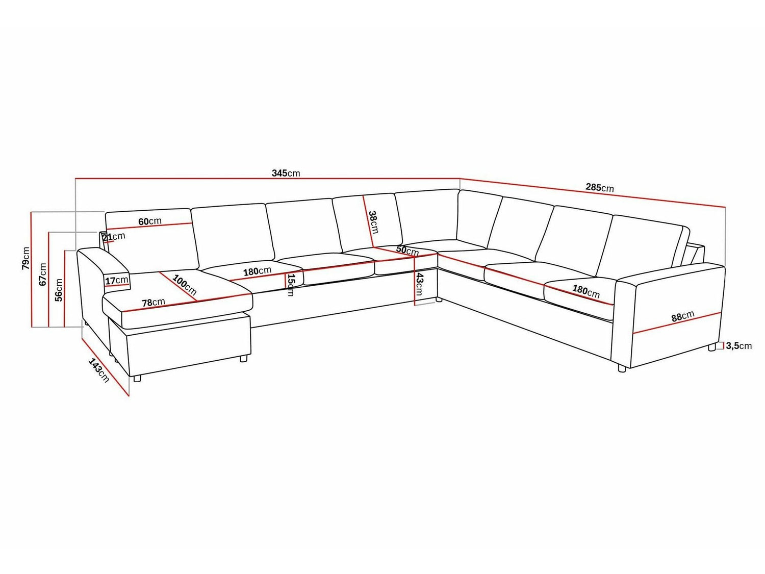 Hjørnesofa Scandinavian Choice Remavio 125 4282757