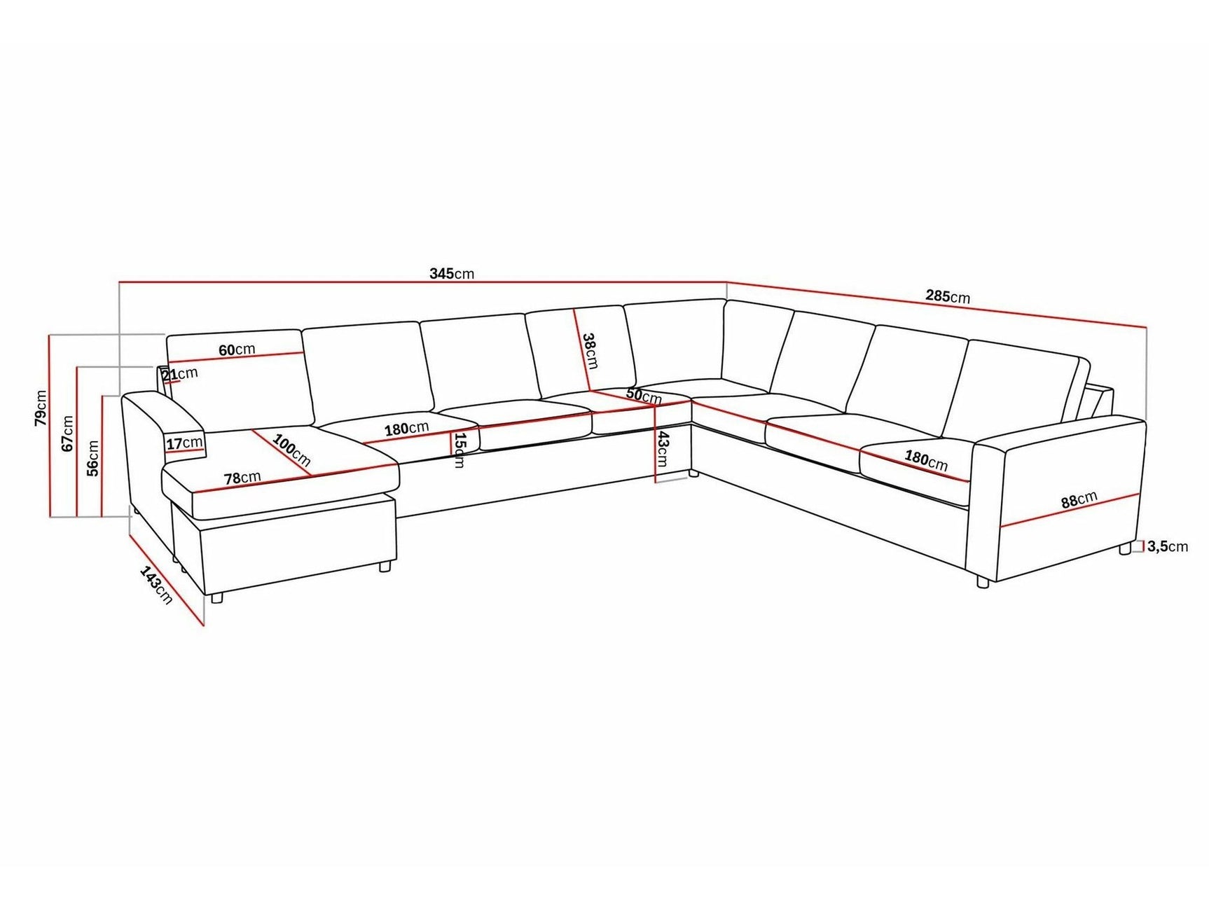 Hjørnesofa Scandinavian Choice Remavio 125 4282757