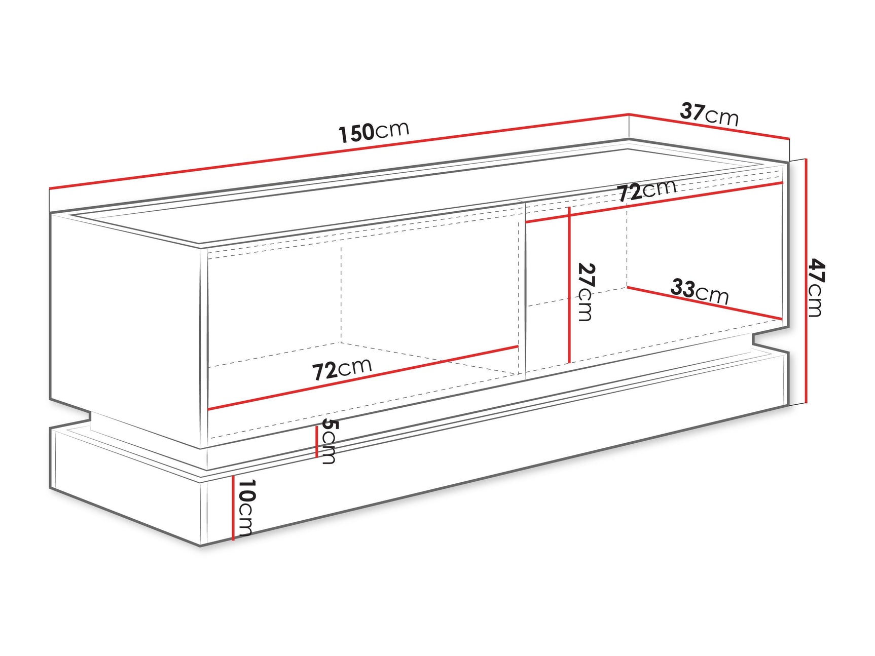 TV-bord Comfivo Dalvenu 105