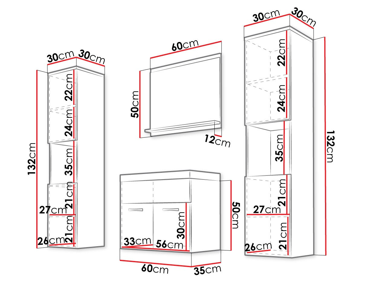 Badeværelses-sæt Sarasota 123