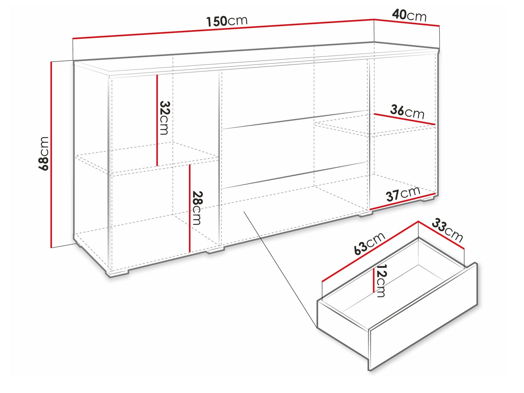 Kommode Sarasota 142 4283991