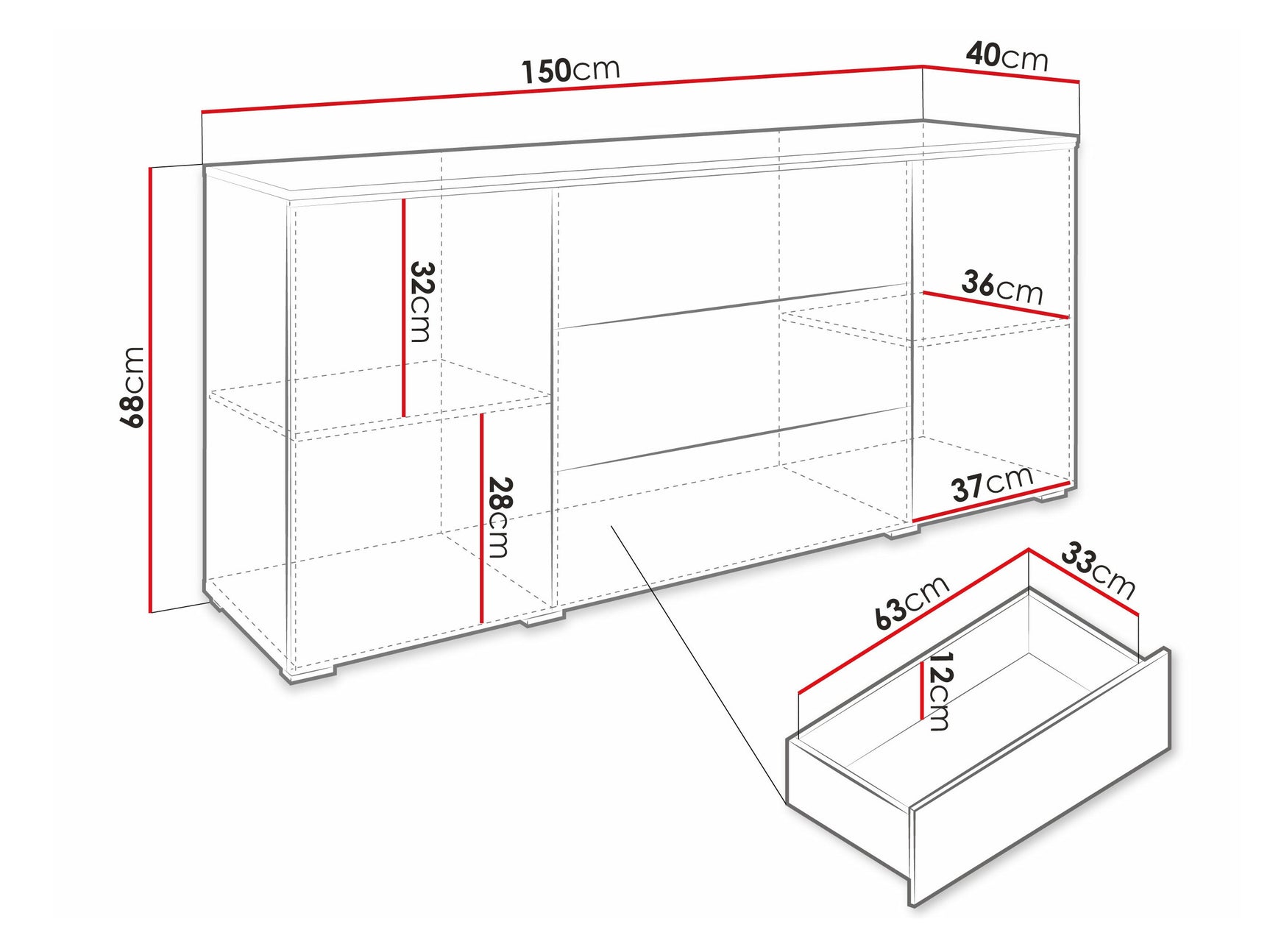 Kommode Sarasota 142 4284006
