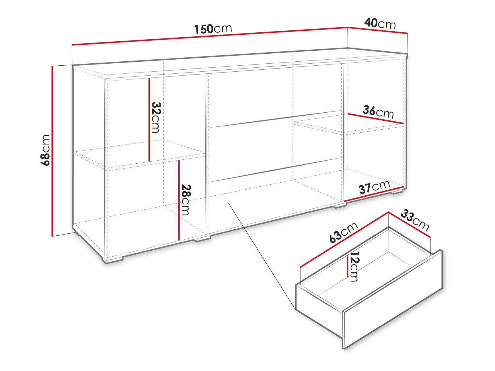 Kommode Sarasota 142 4284015