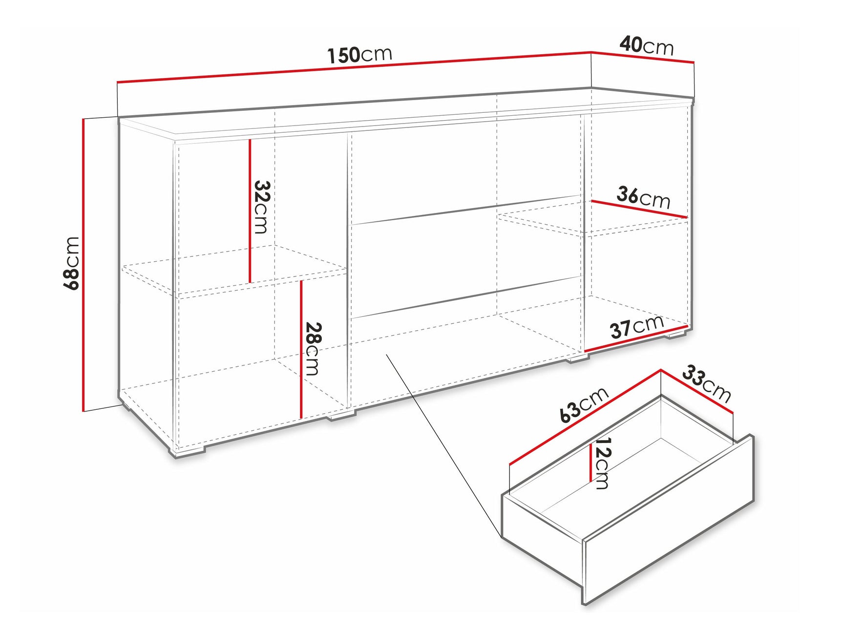Kommode Sarasota 142 4284019