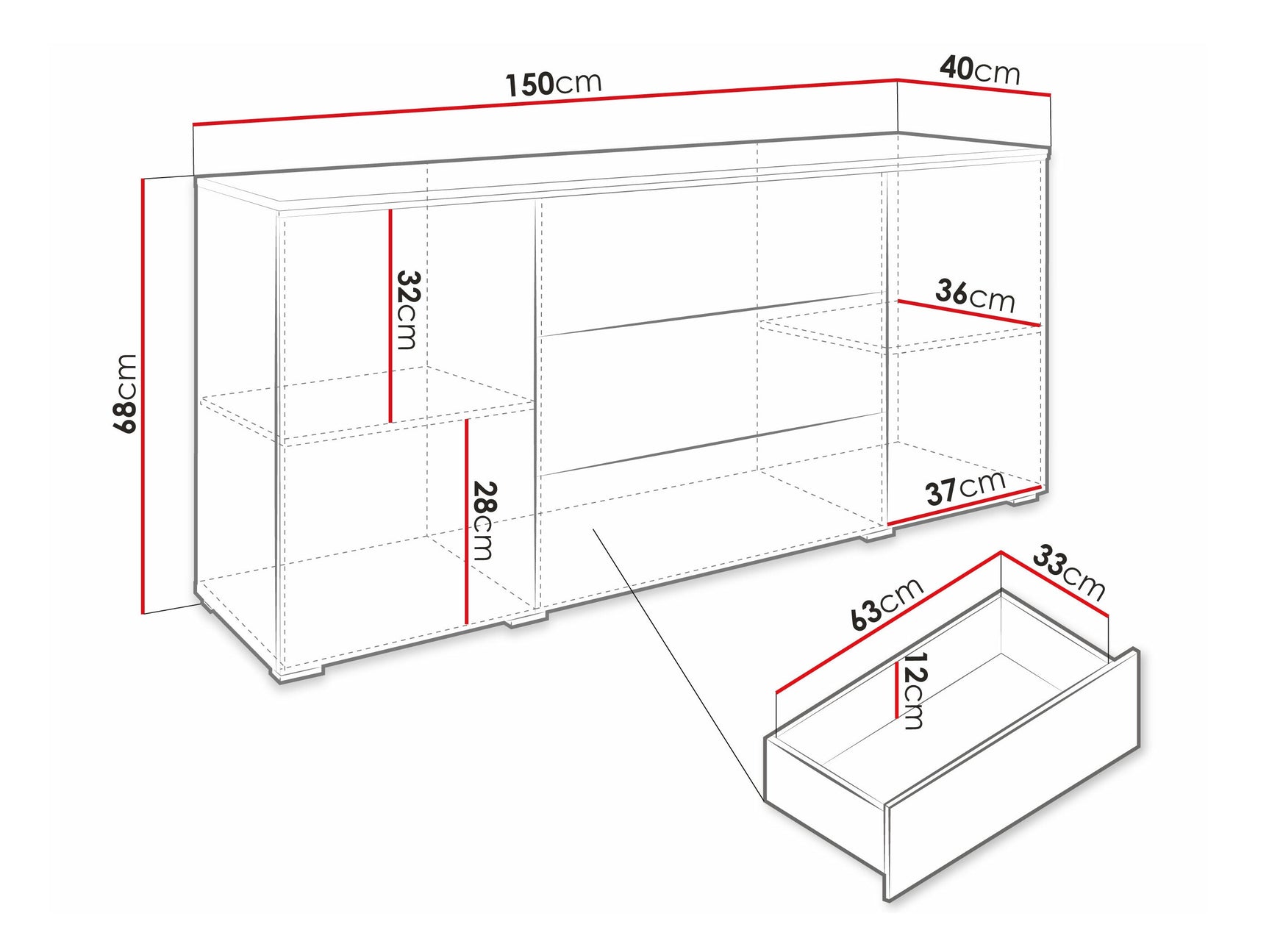 Kommode Sarasota 142 4284028