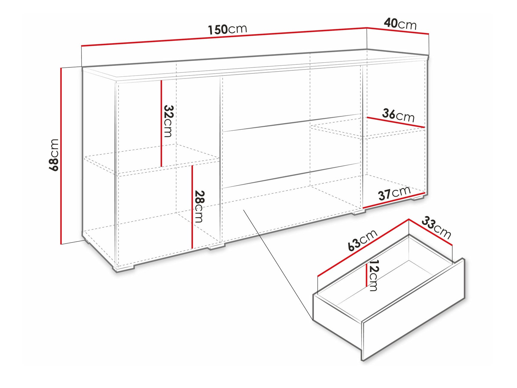 Kommode Sarasota 142 4284034