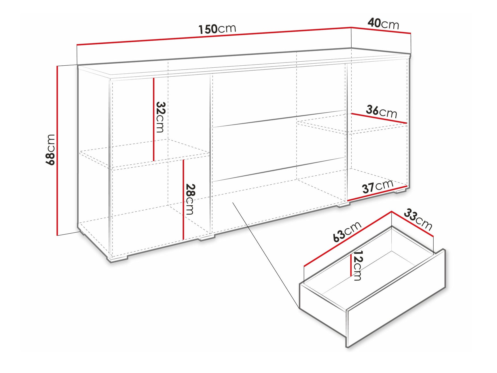 Kommode Sarasota 142 4284043