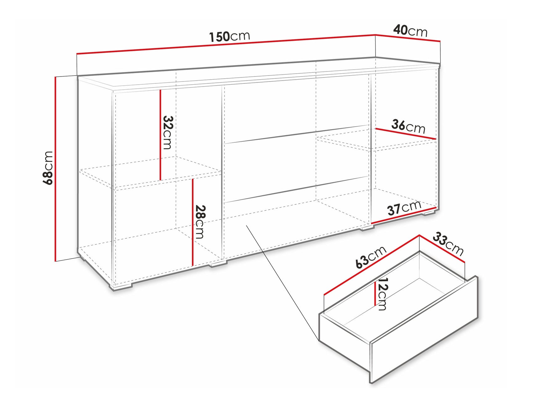 Kommode Sarasota 142 4284049