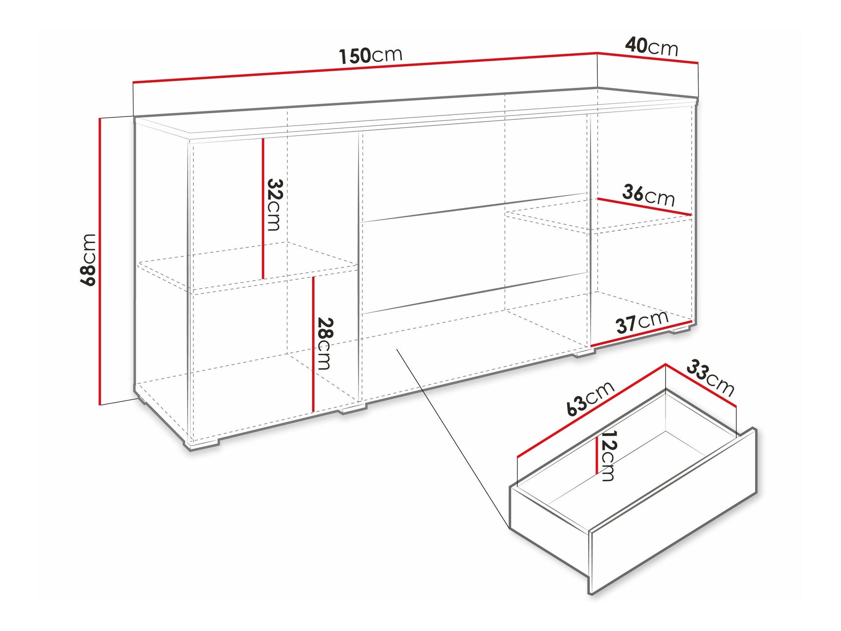 Kommode Sarasota 142 4284060