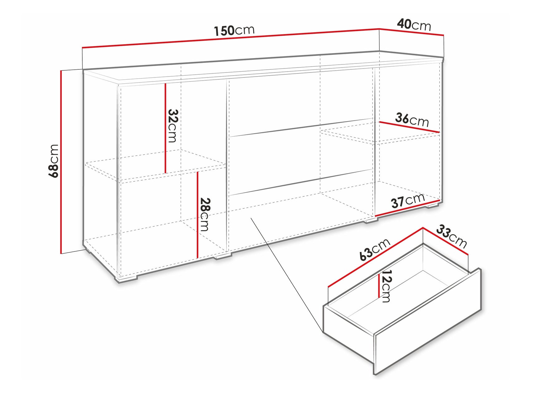 Kommode Sarasota 142 4284075