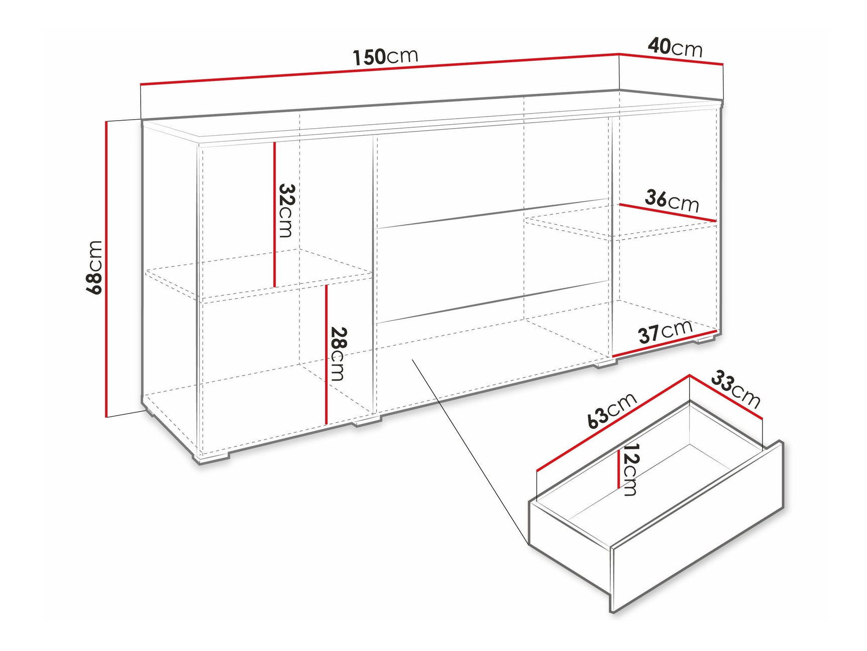 Kommode Sarasota 142 4284086