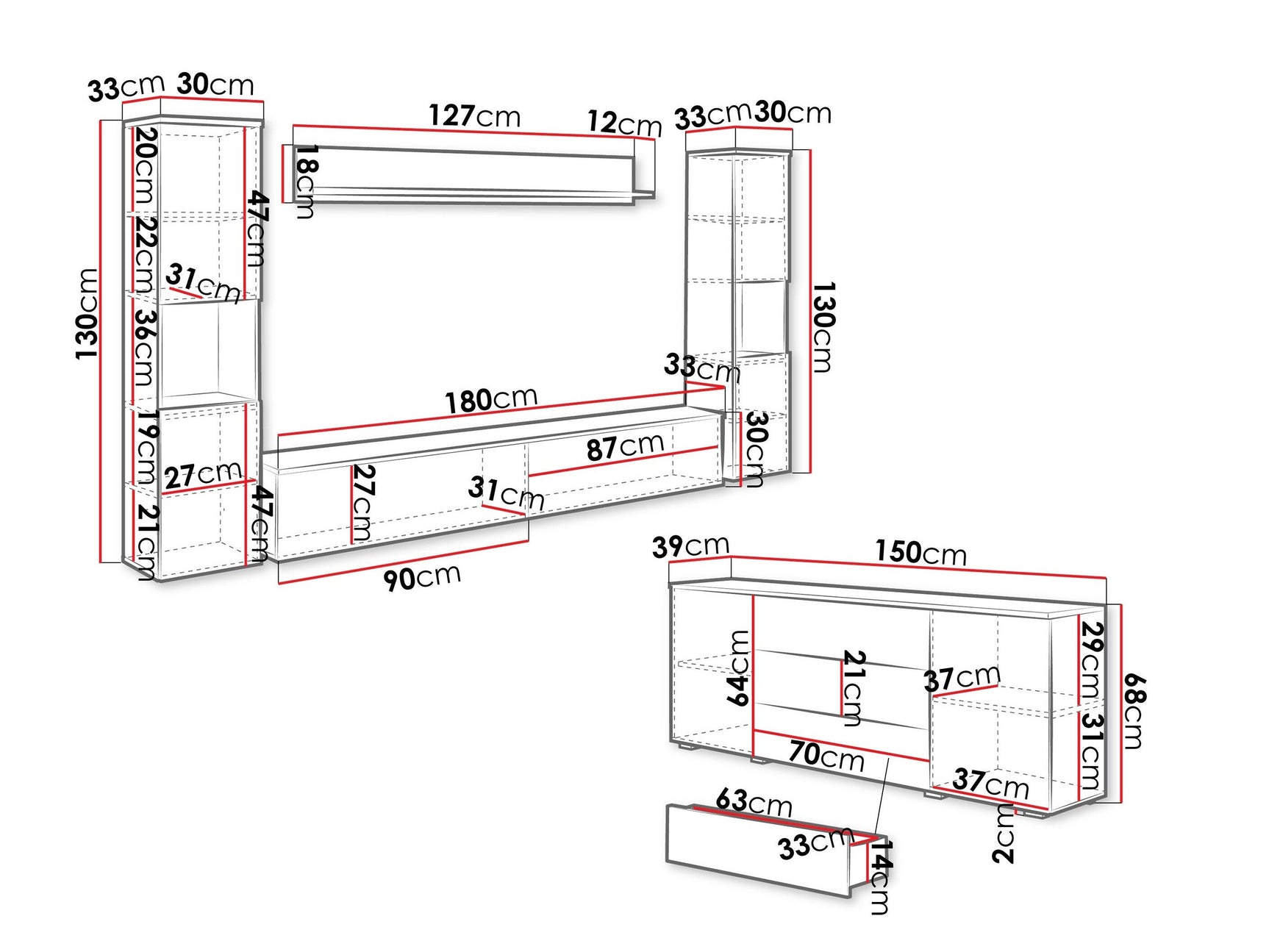 Stuemøblersæt Sarasota 133