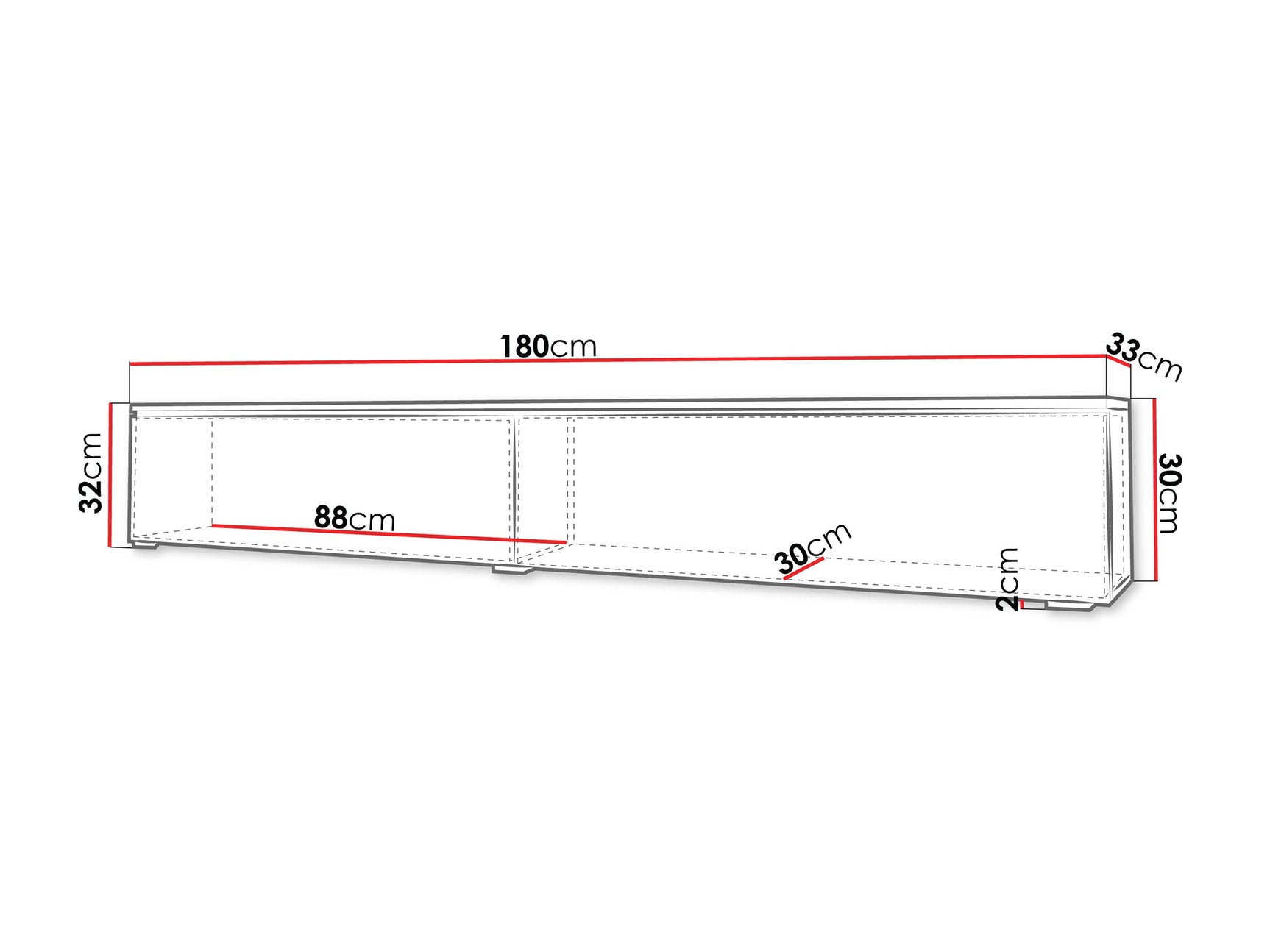 TV-bord Sarasota 121