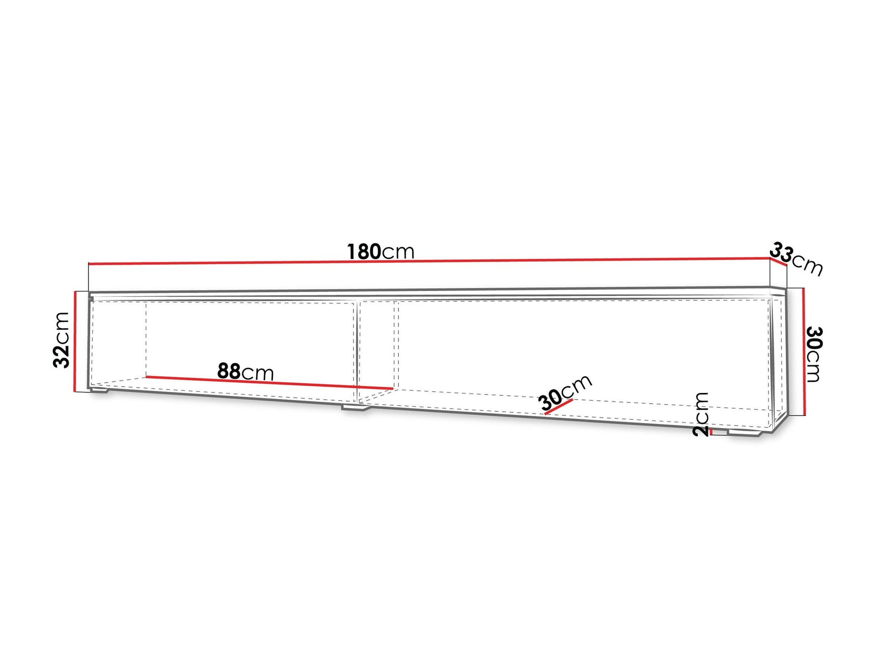 TV-bord Sarasota 121