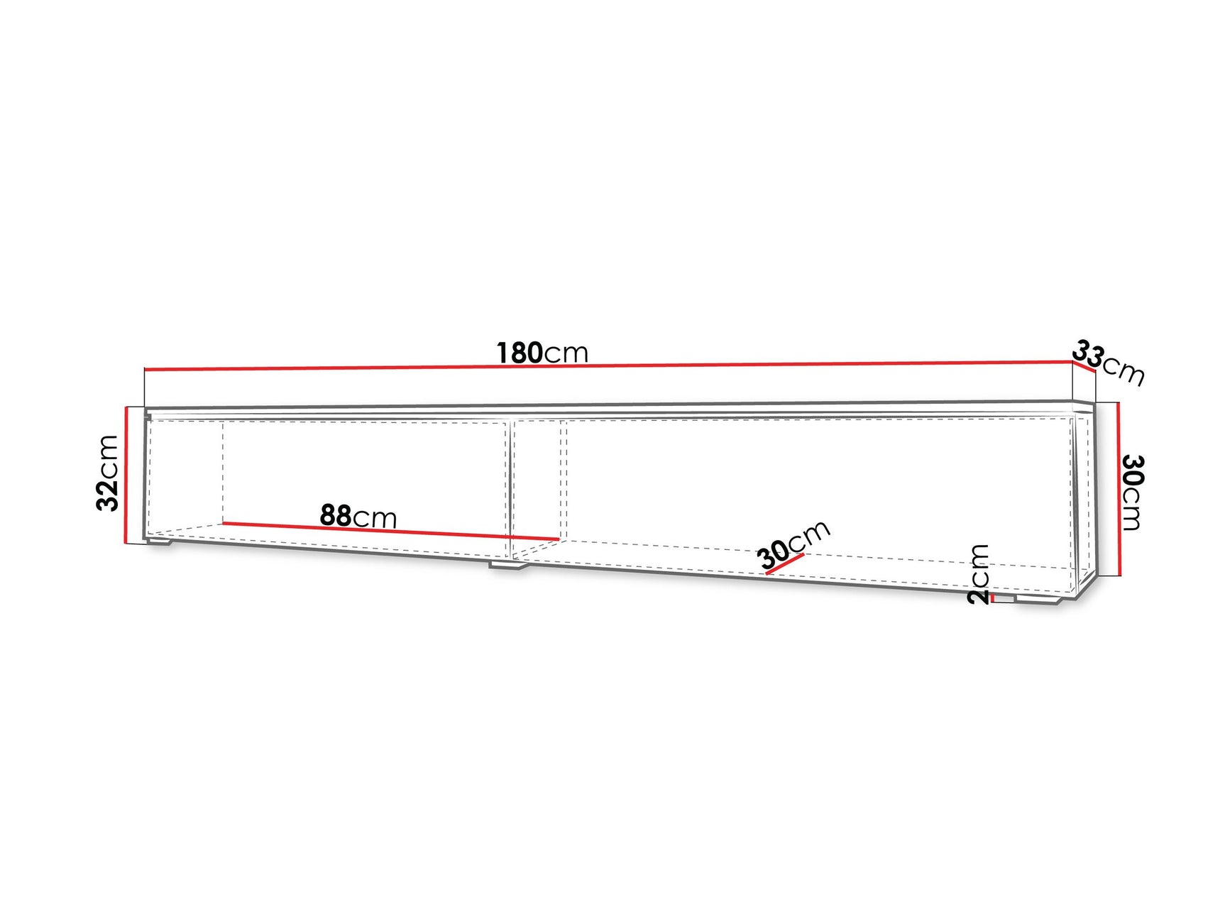 TV-bord Sarasota 121