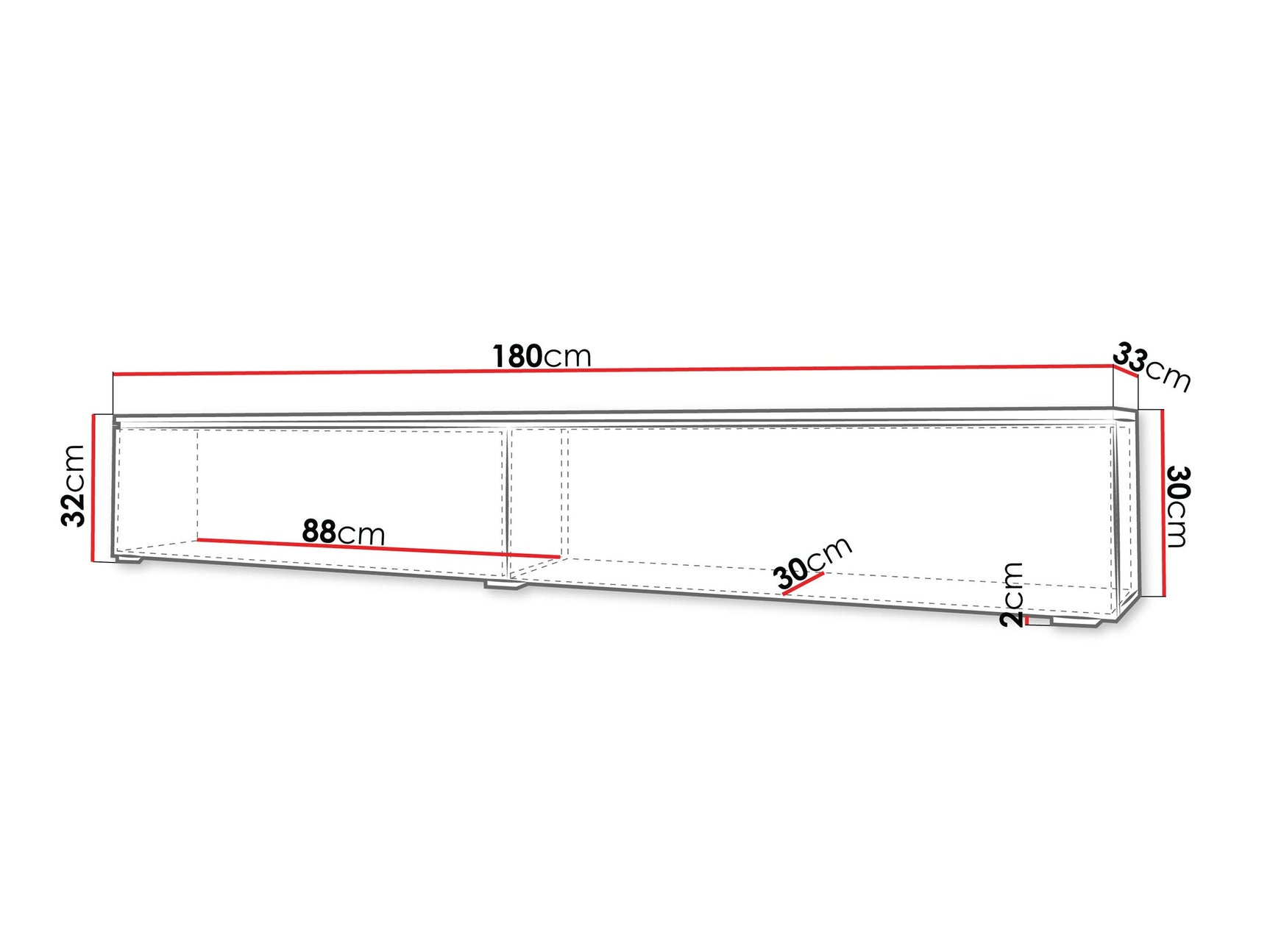 TV-bord Sarasota 121