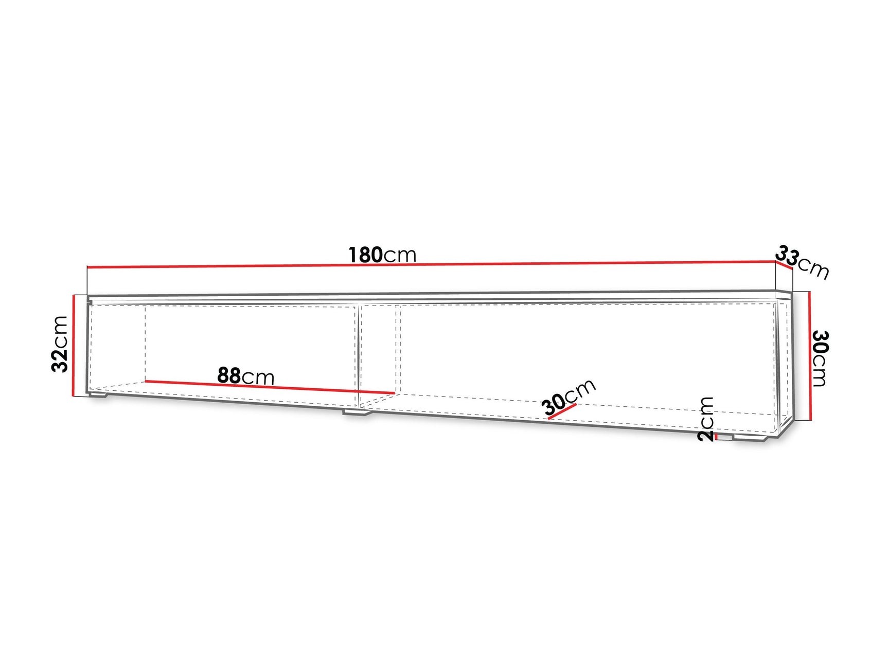 TV-bord Sarasota 121