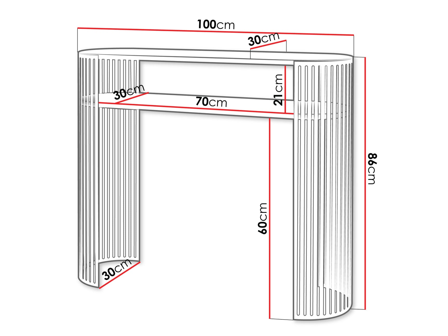 Konsolbord Oswego 144