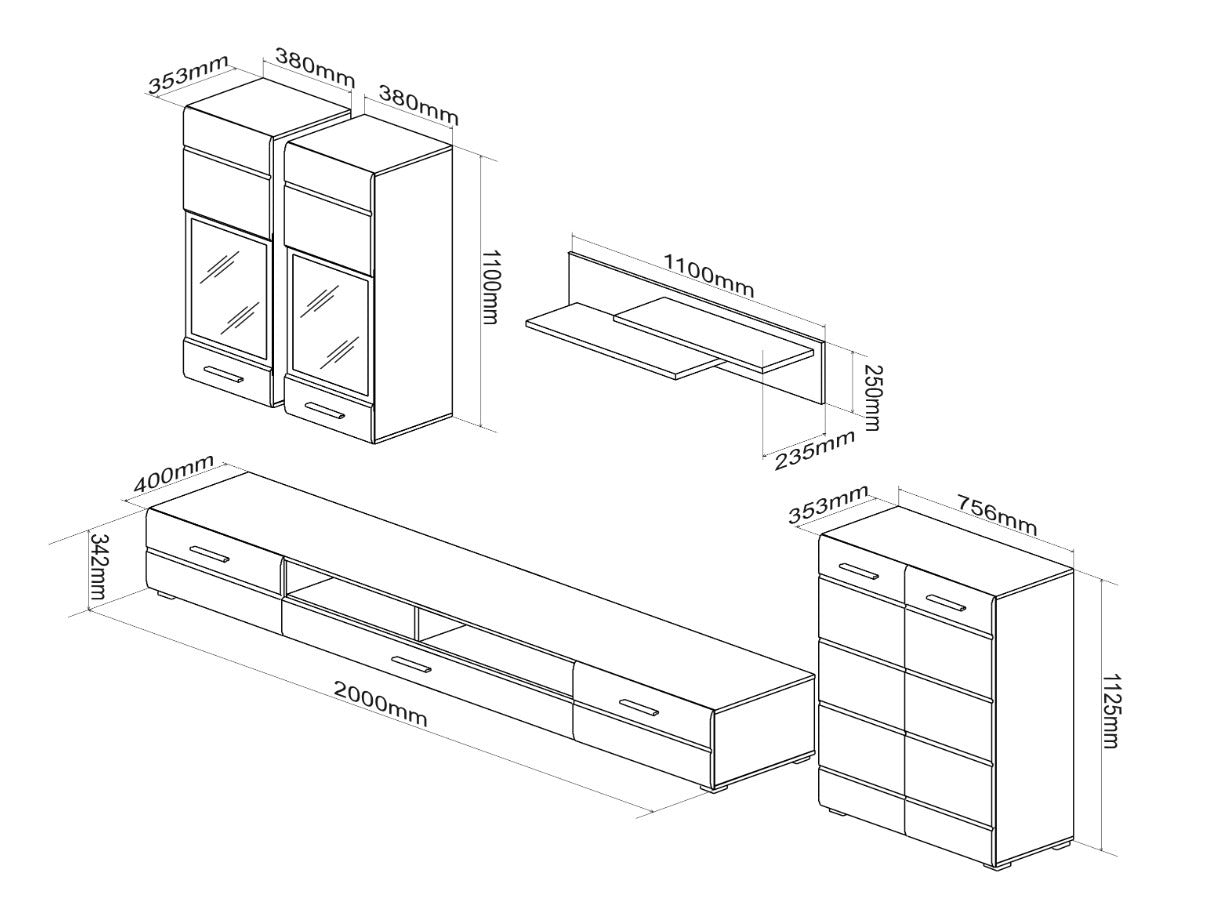 Stuemøbelsæt Houston 2085