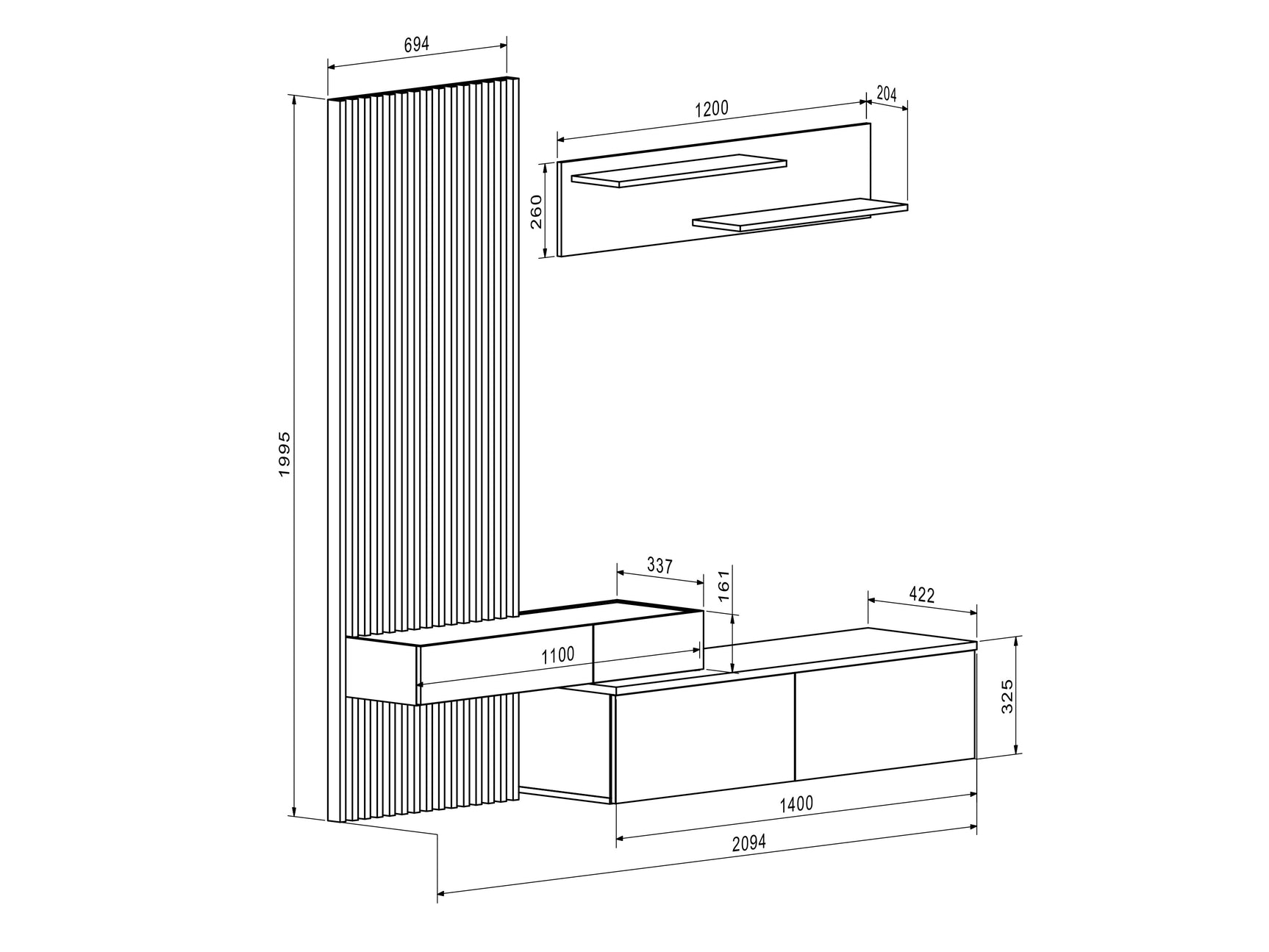 Stuemøbelsæt Houston 2086