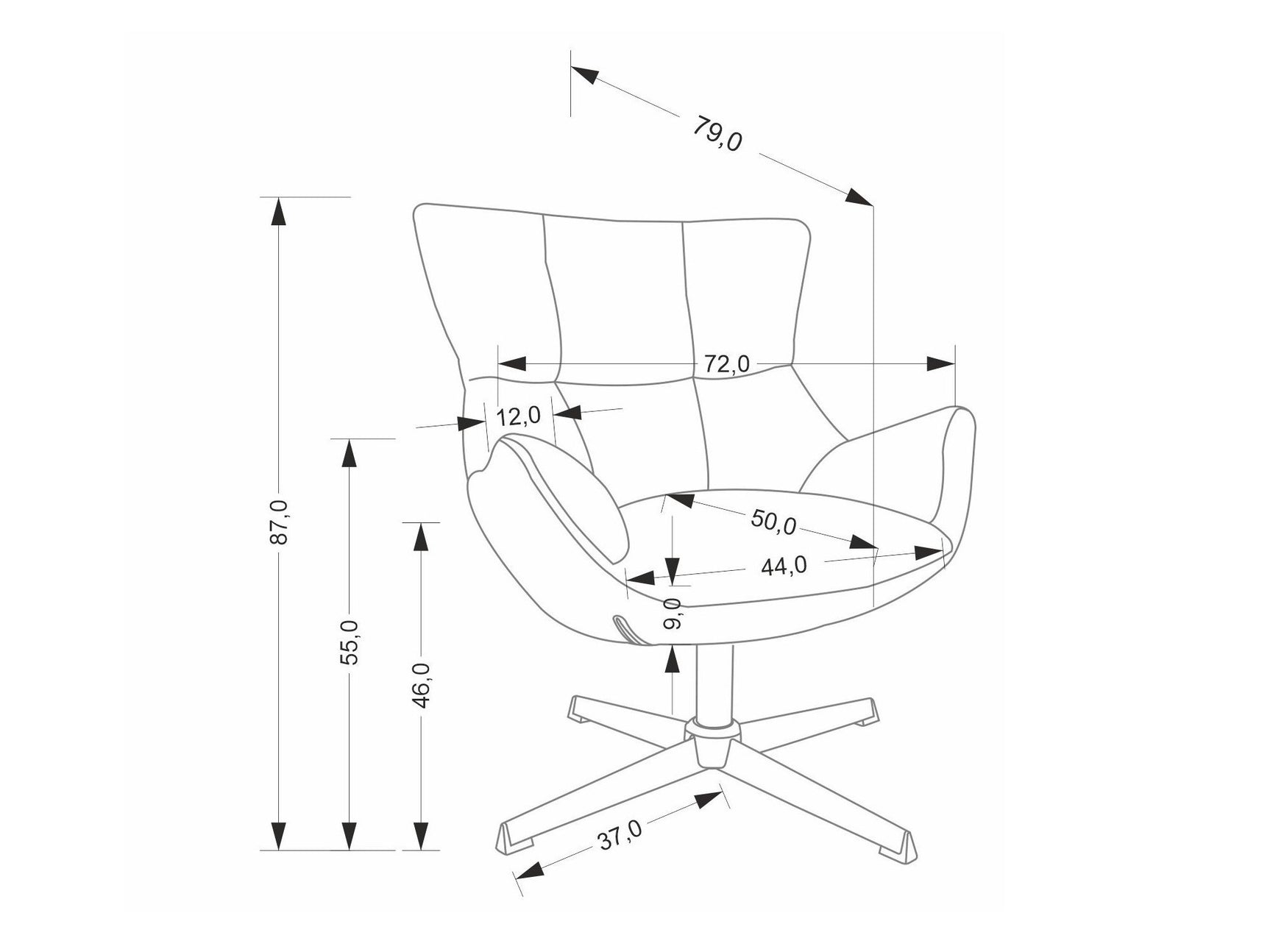 Lænestol Houston 2088