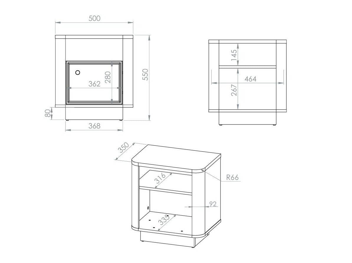 Sengebord Cavrome 107